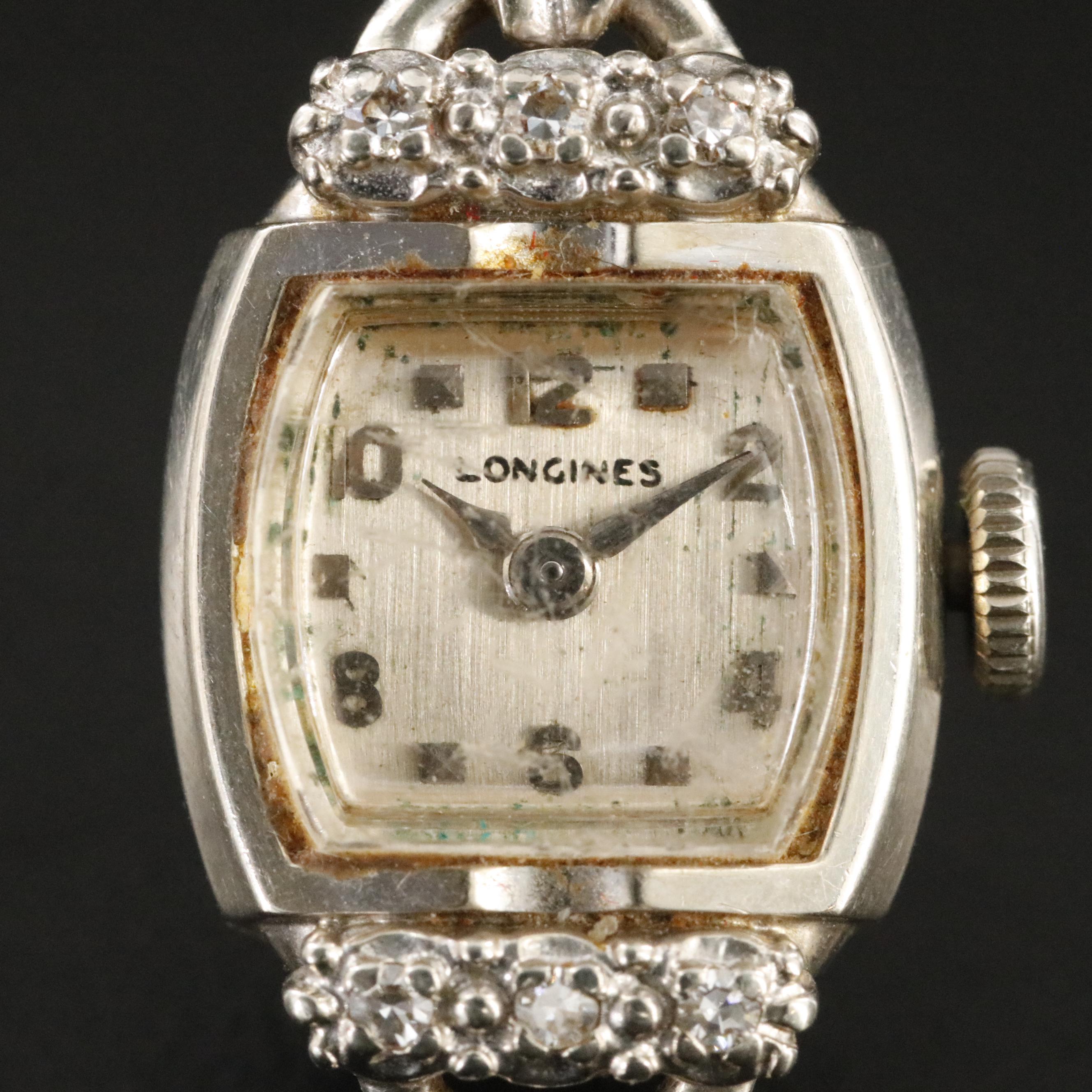 14K Vintage Longines Diamond Watch