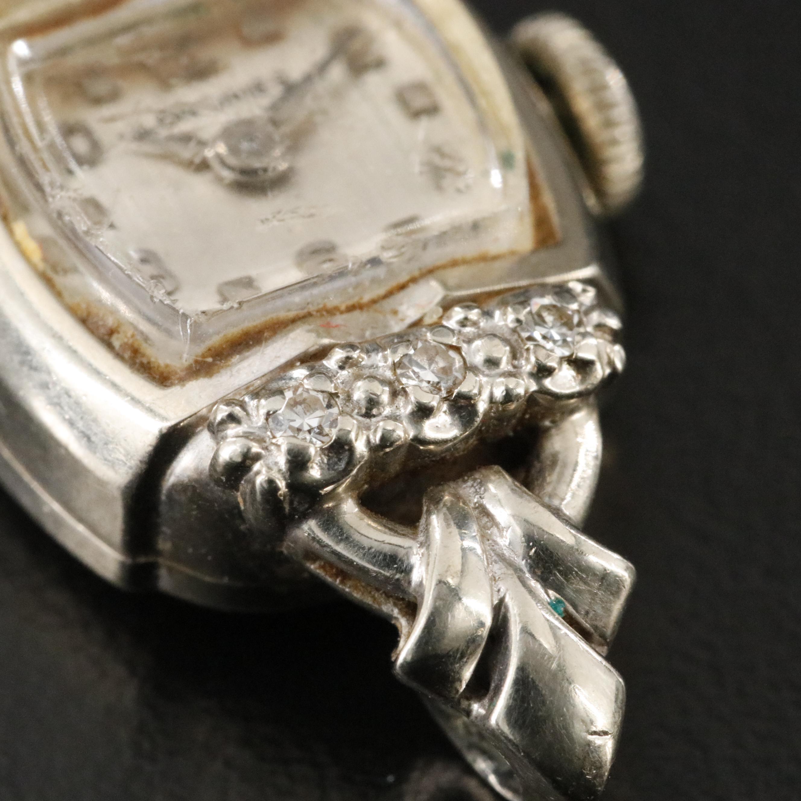 14K Vintage Longines Diamond Watch