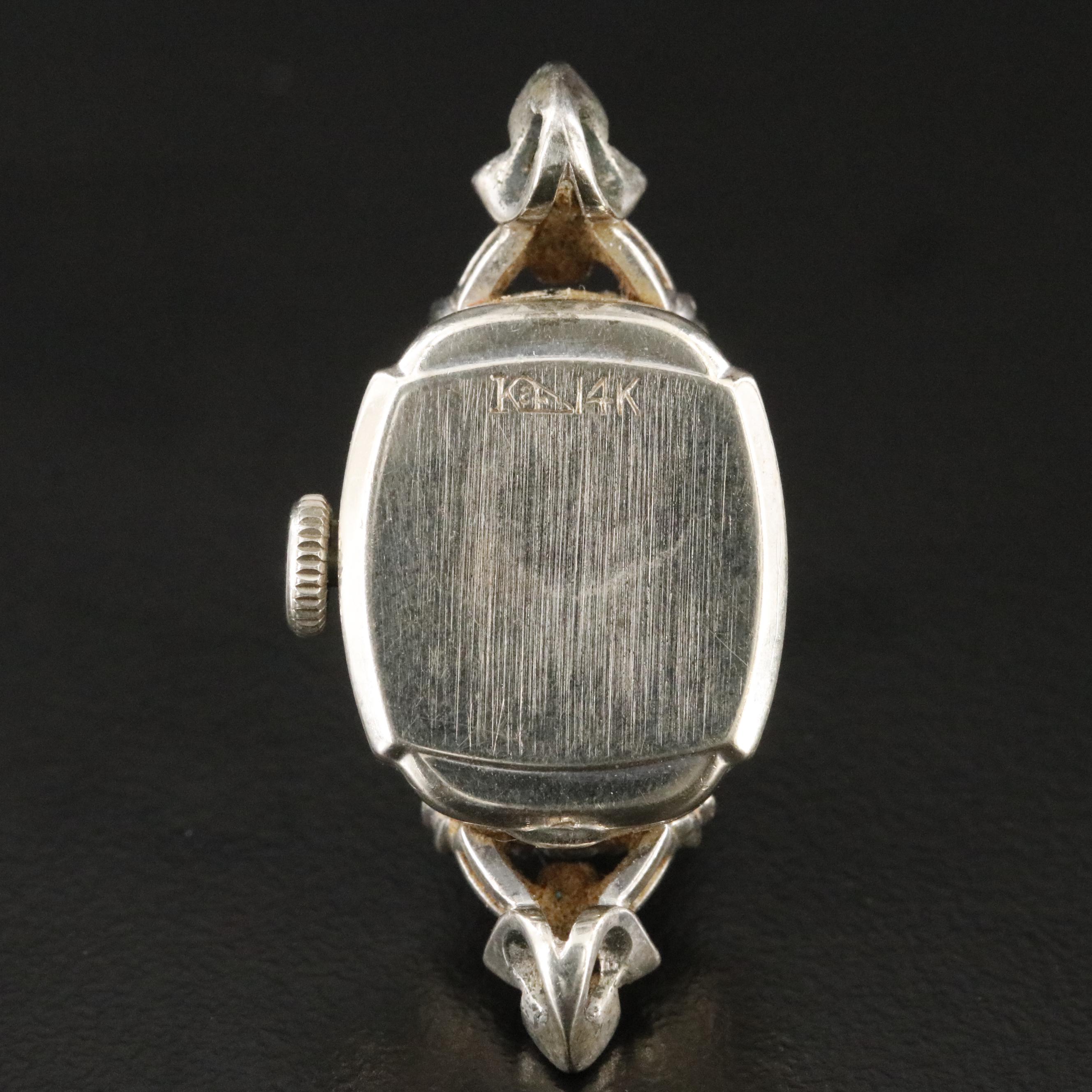 14K Vintage Longines Diamond Watch