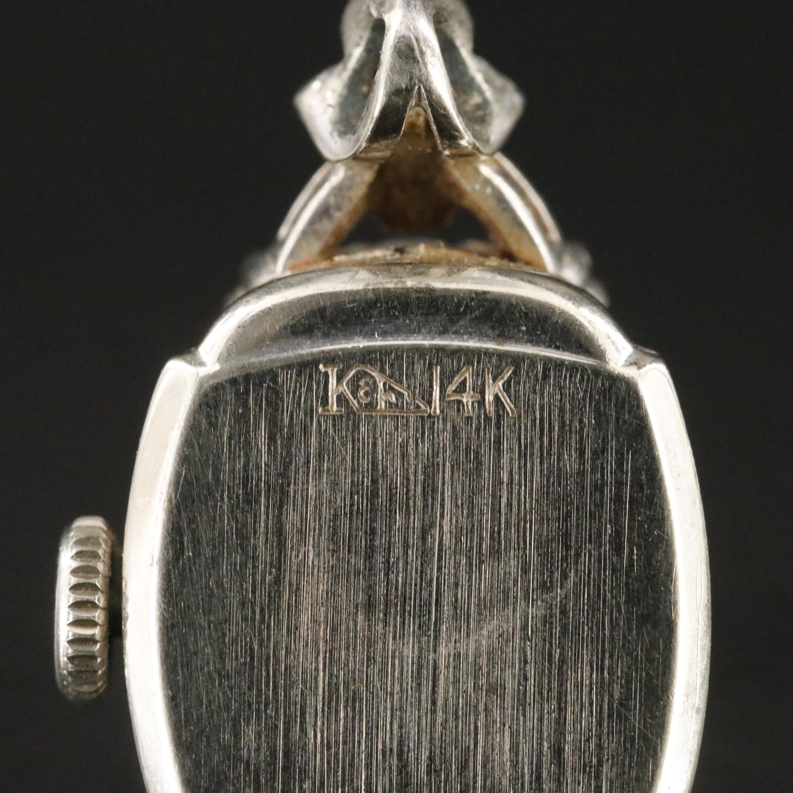 14K Vintage Longines Diamond Watch