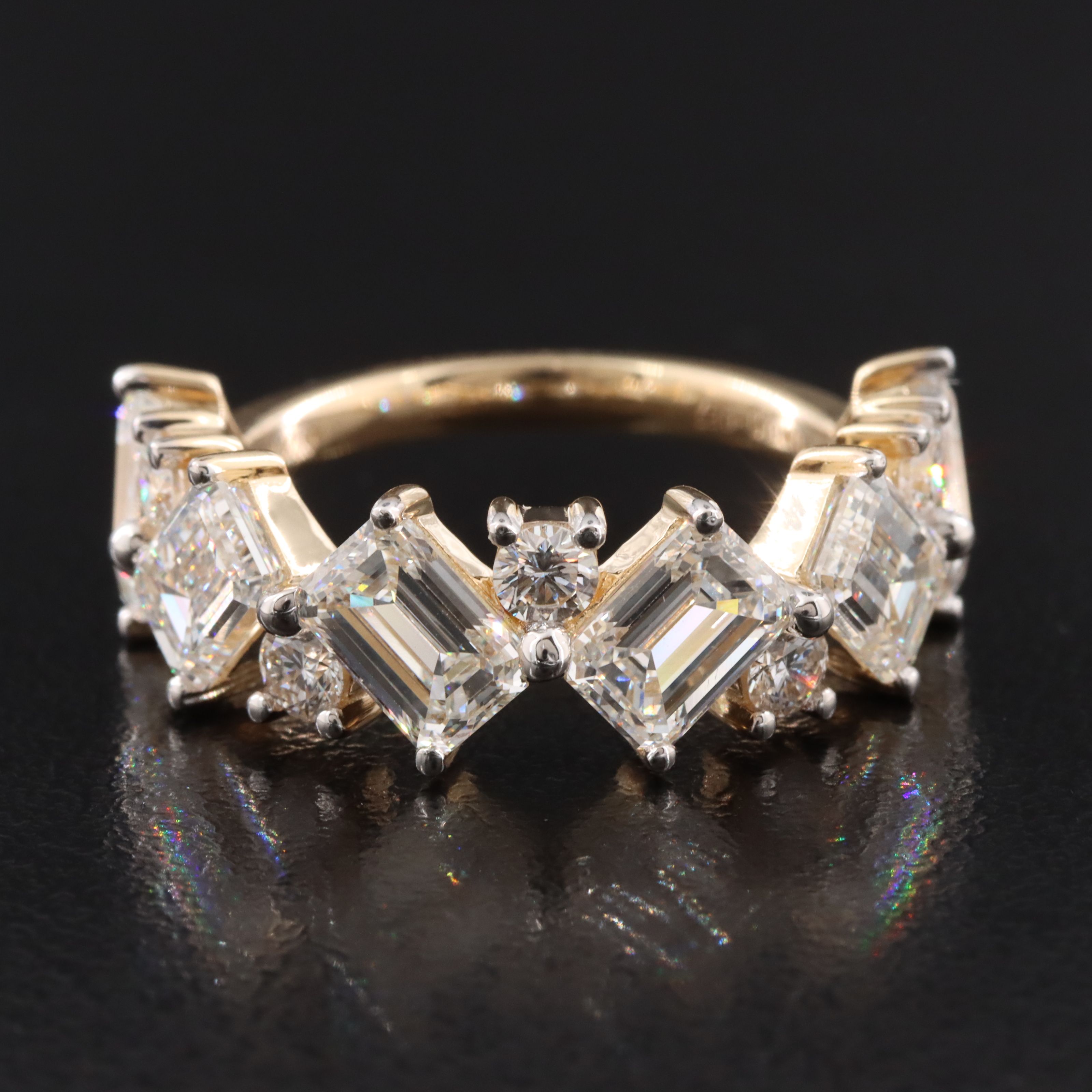14K 4.73 CTW Lab Grown Diamond Ring