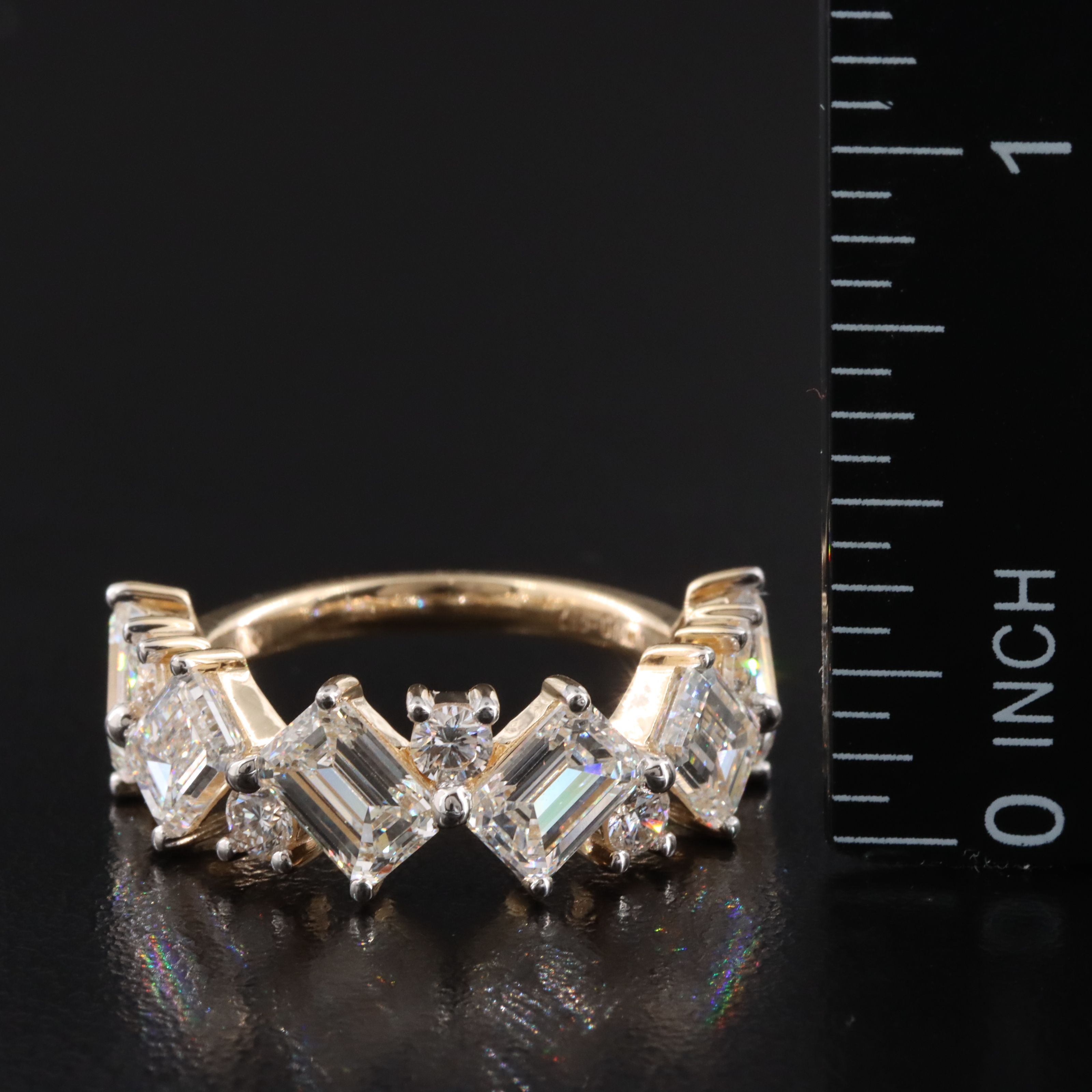 14K 4.73 CTW Lab Grown Diamond Ring