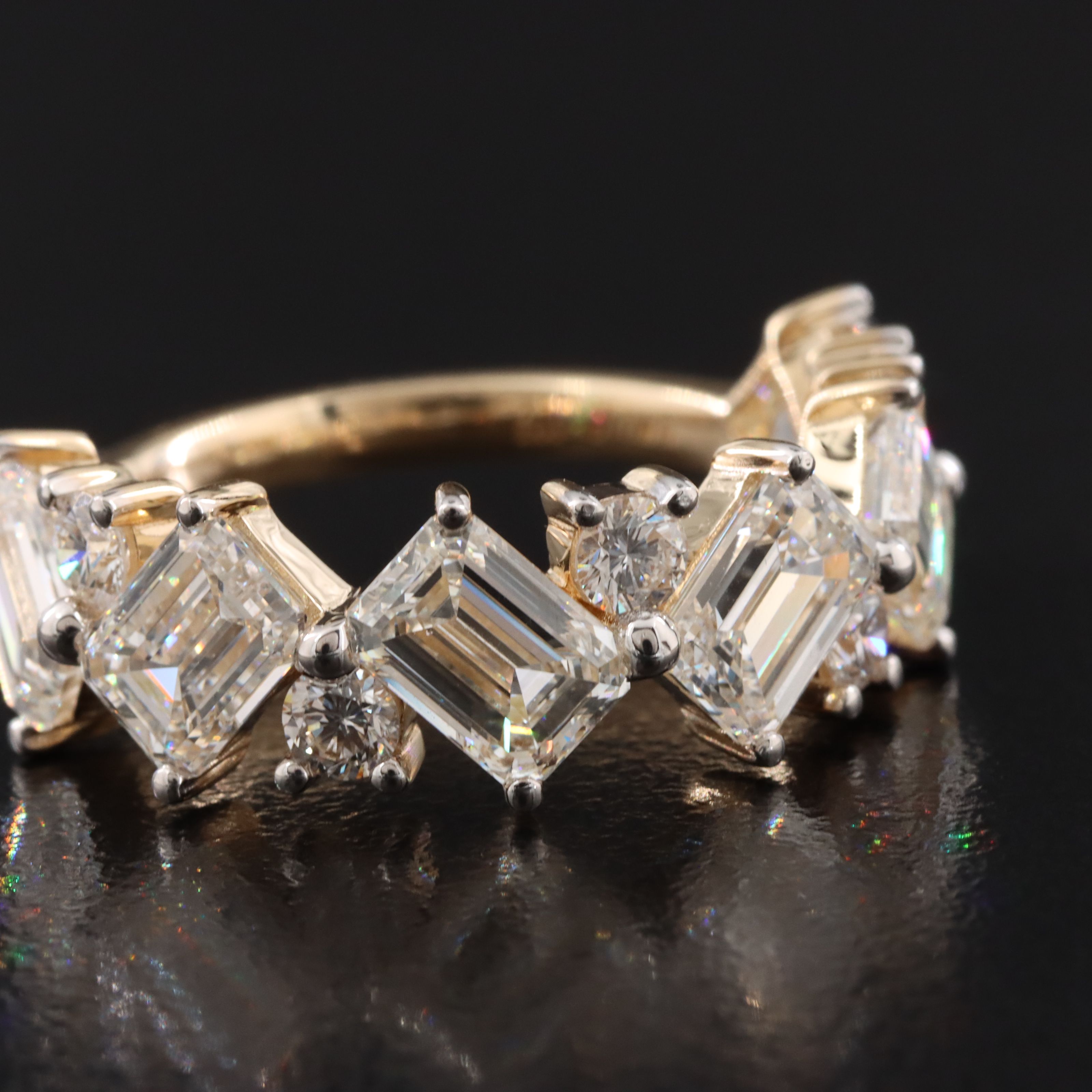 14K 4.73 CTW Lab Grown Diamond Ring