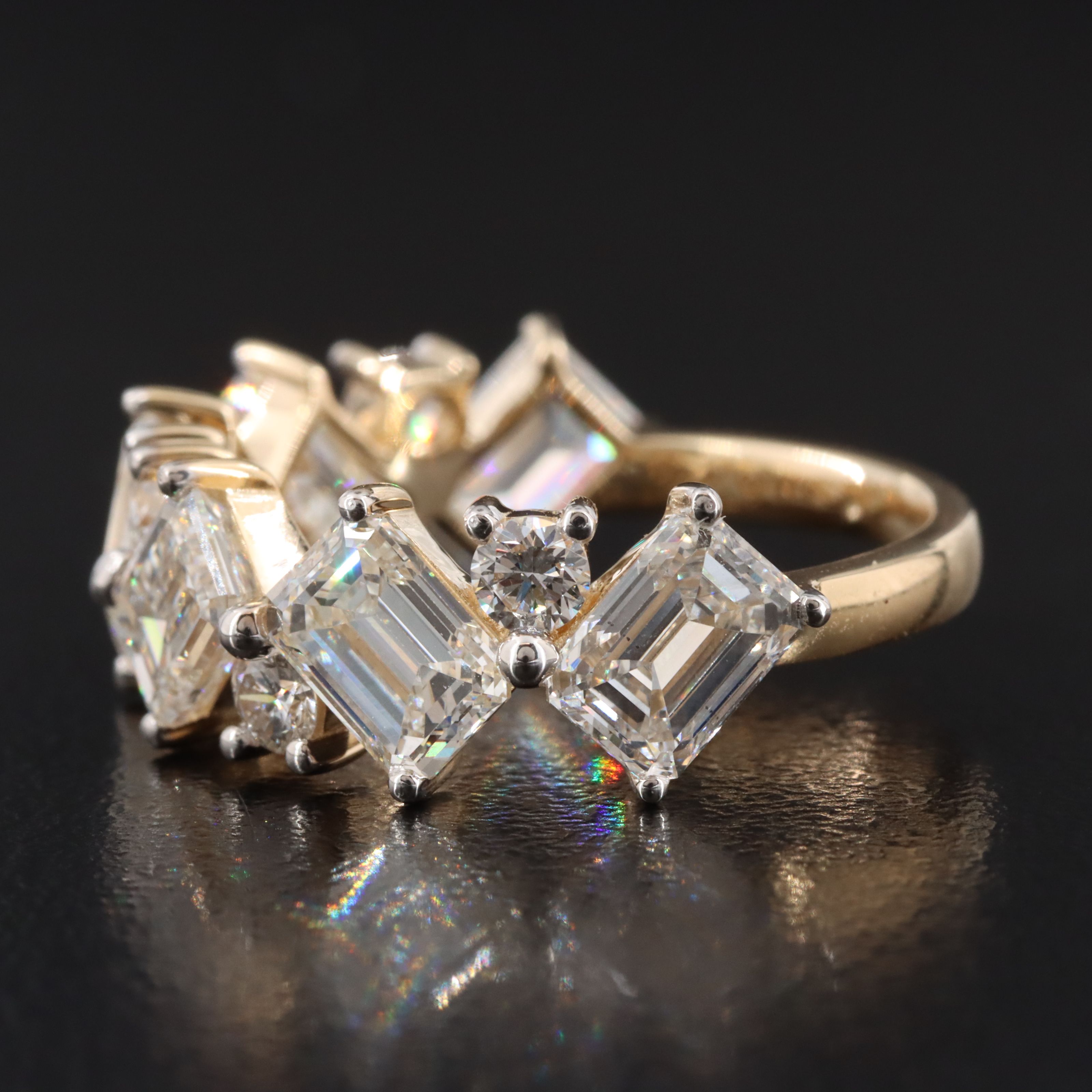 14K 4.73 CTW Lab Grown Diamond Ring