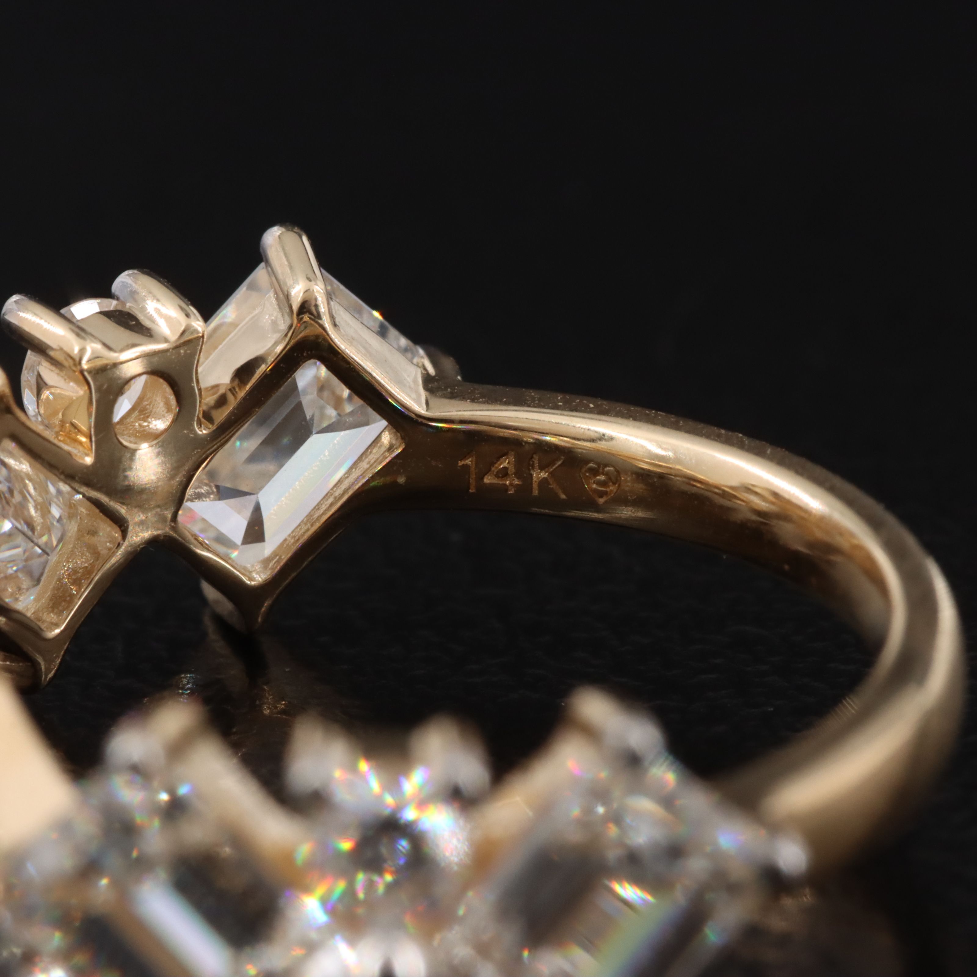14K 4.73 CTW Lab Grown Diamond Ring