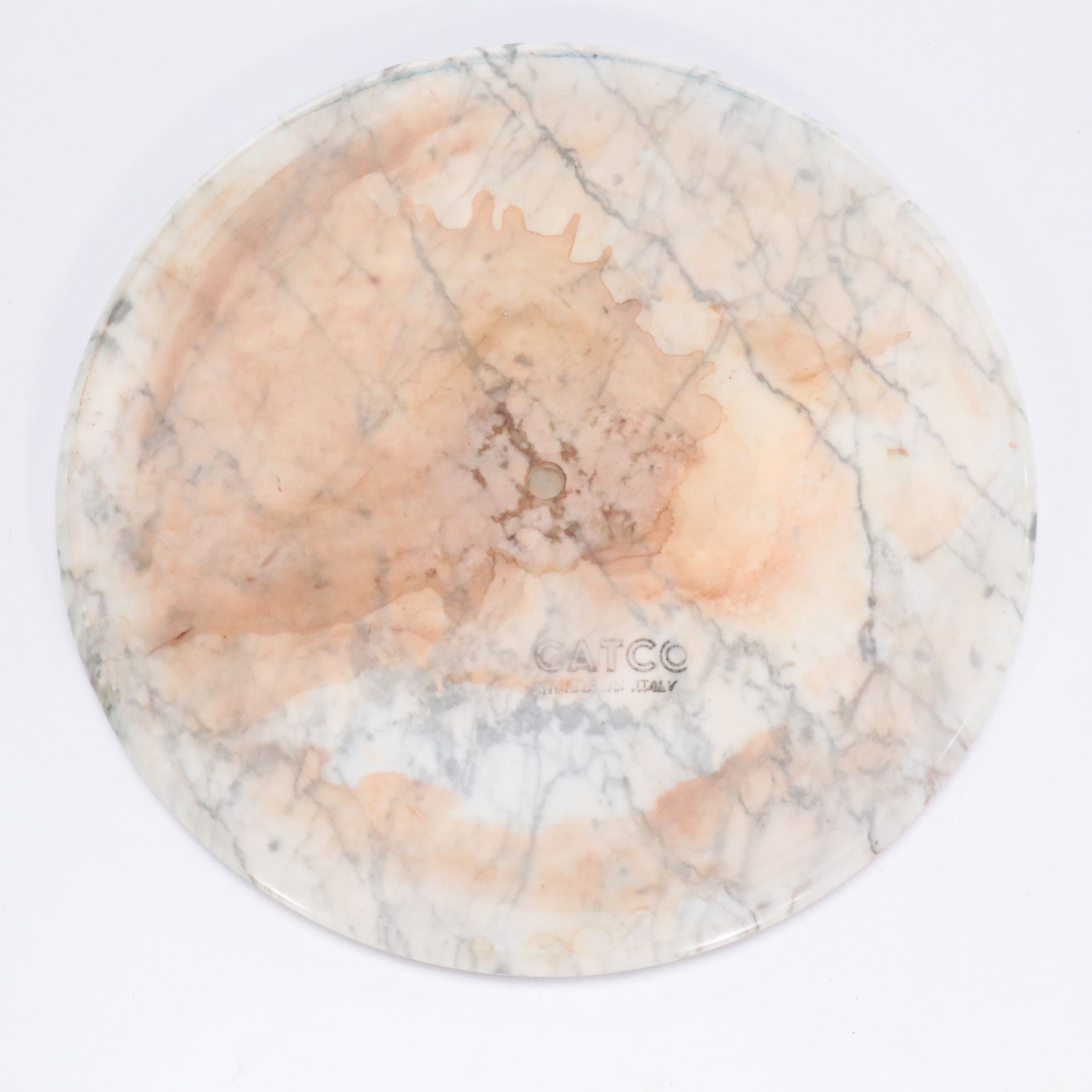 Mahogany Pedestal with Marble Top