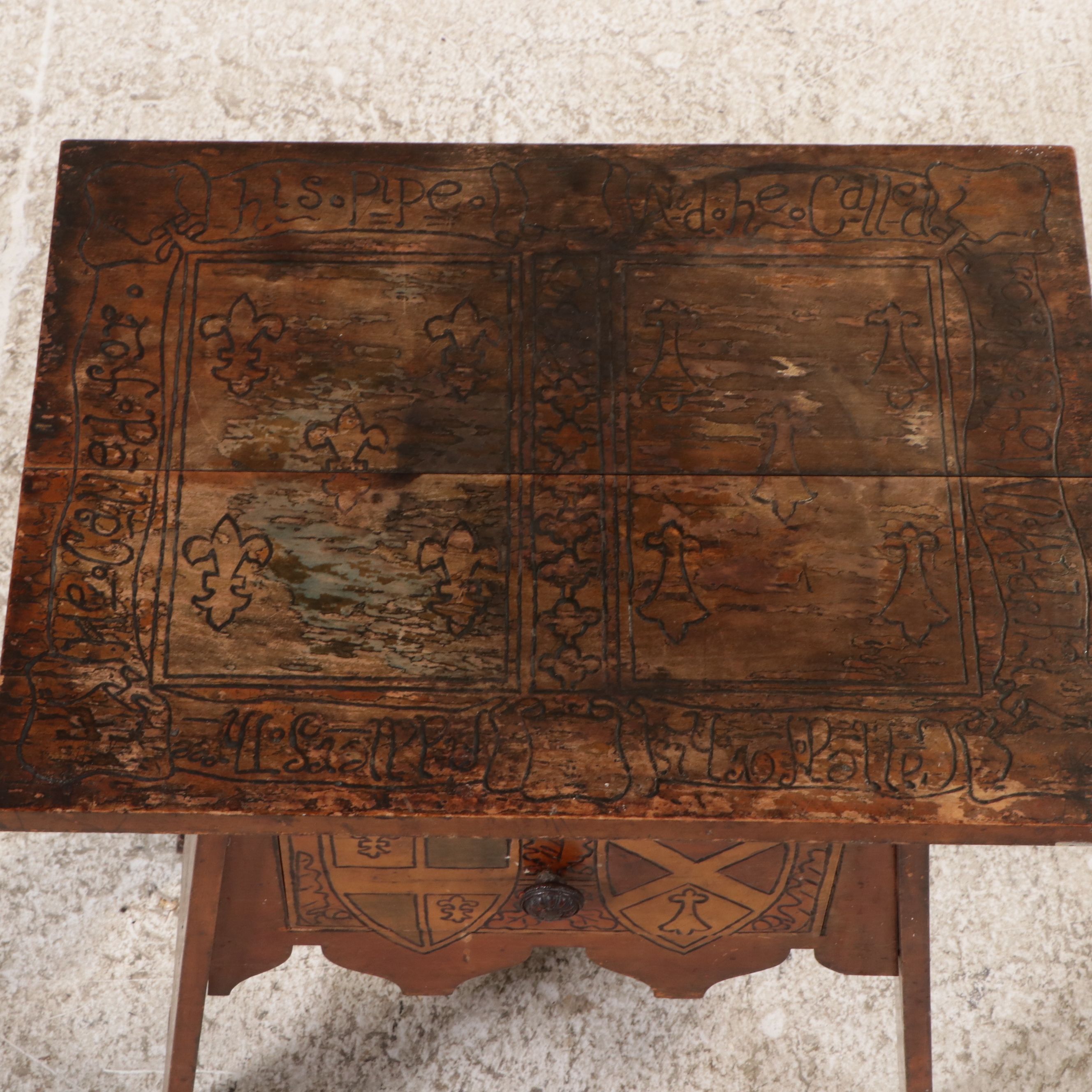 Arts & Crafts Style Single-Drawer Accent Table