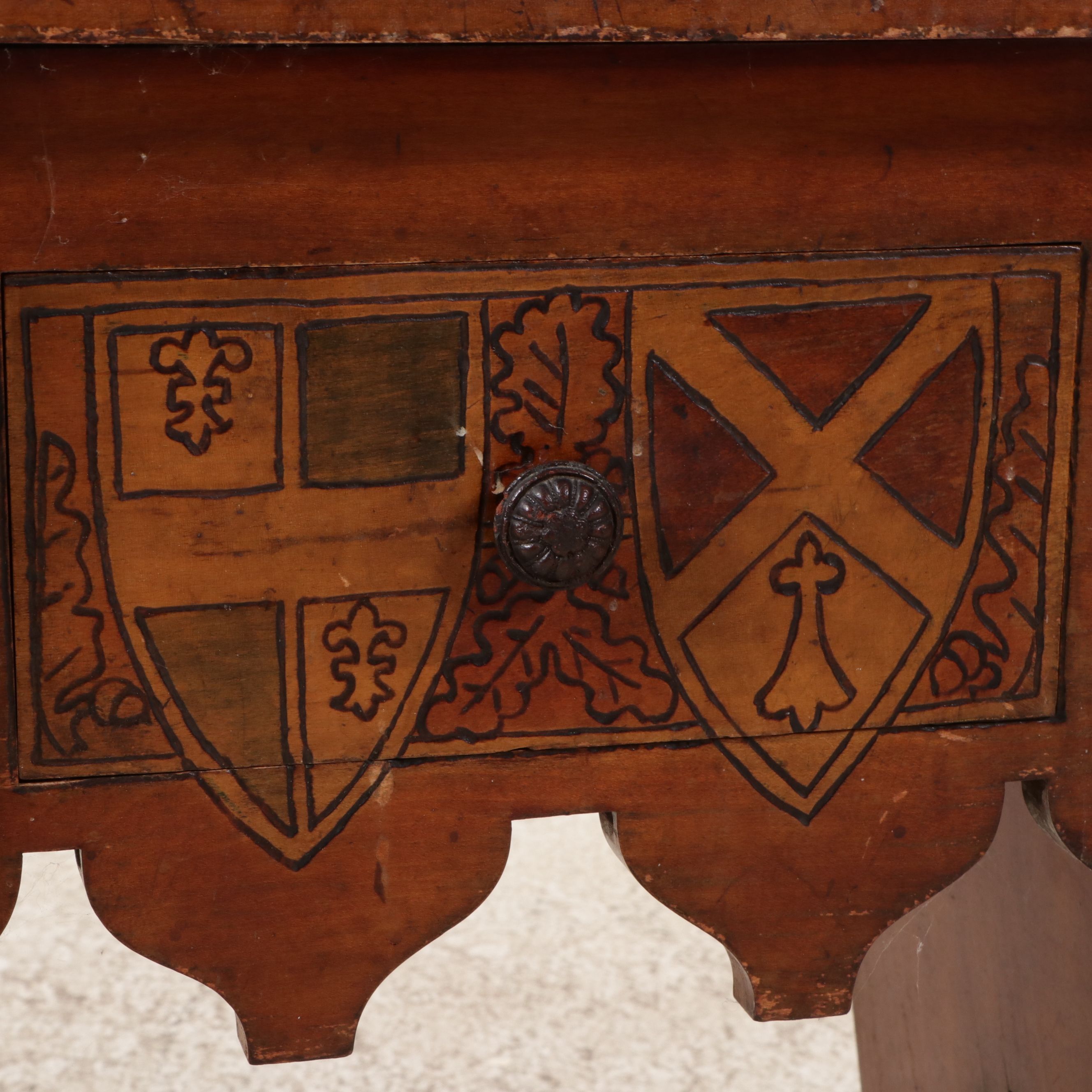 Arts & Crafts Style Single-Drawer Accent Table