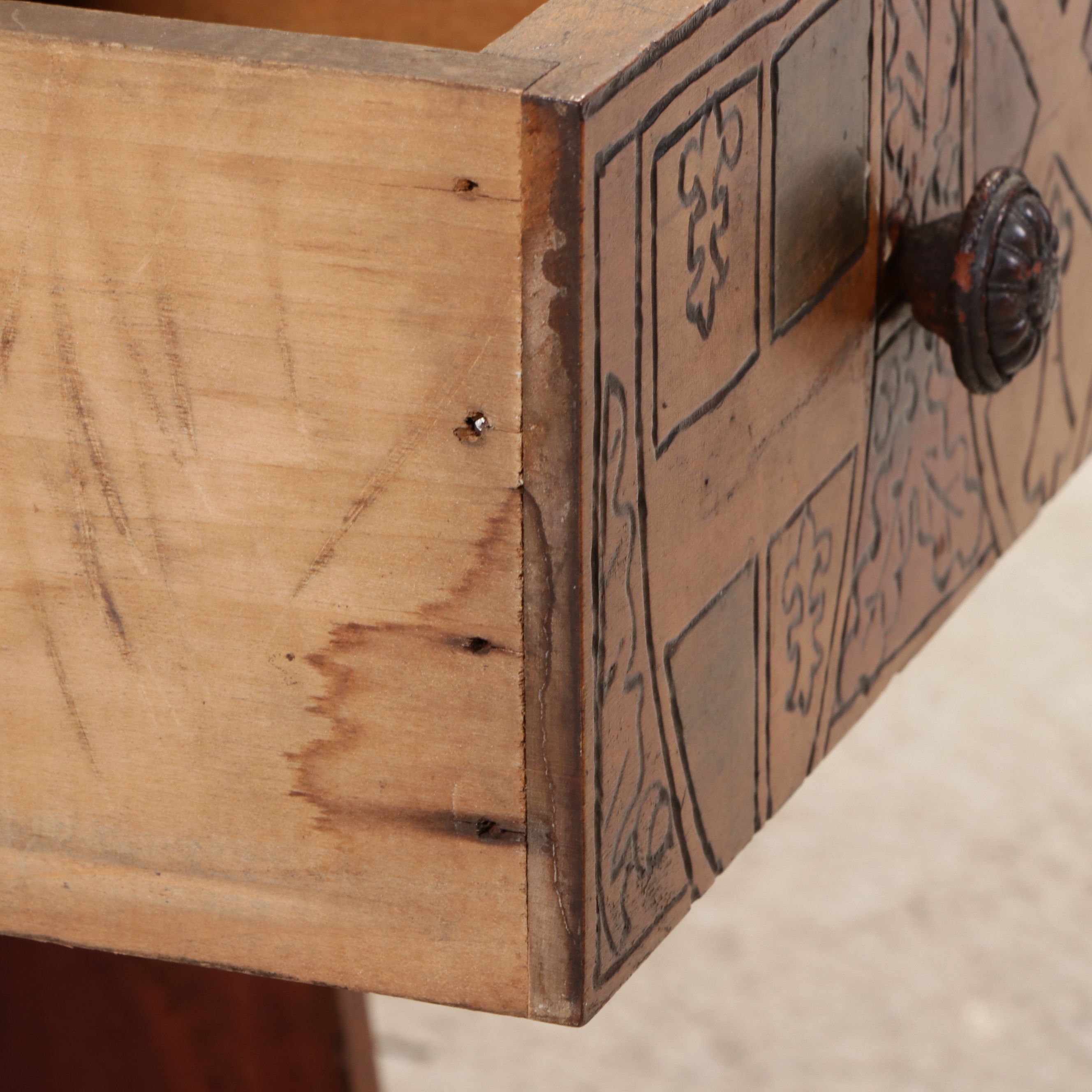 Arts & Crafts Style Single-Drawer Accent Table