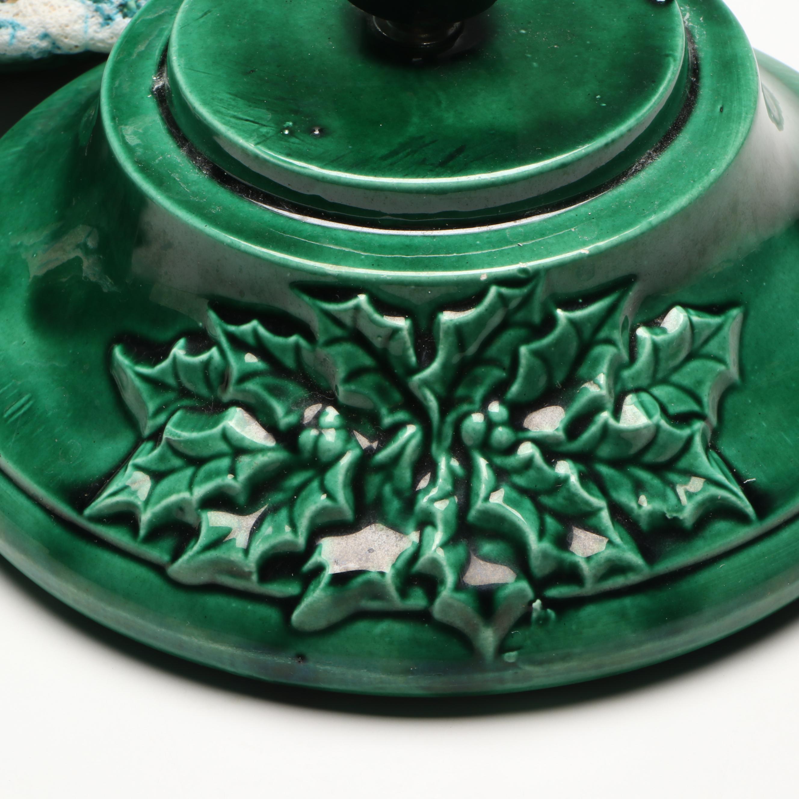 Ceramic Illuminated Christmas Tree, Late 20th Century