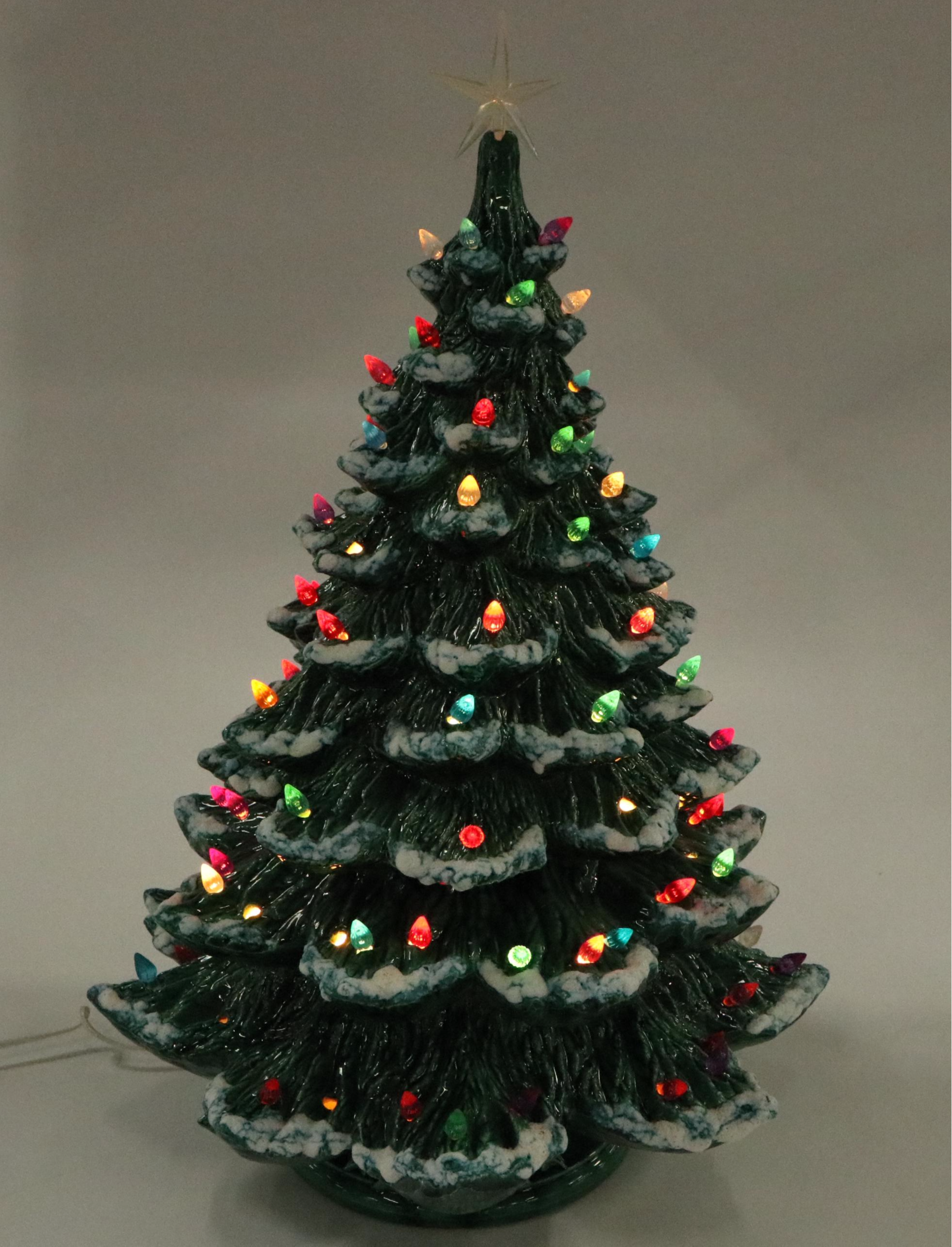 Ceramic Illuminated Christmas Tree, Late 20th Century