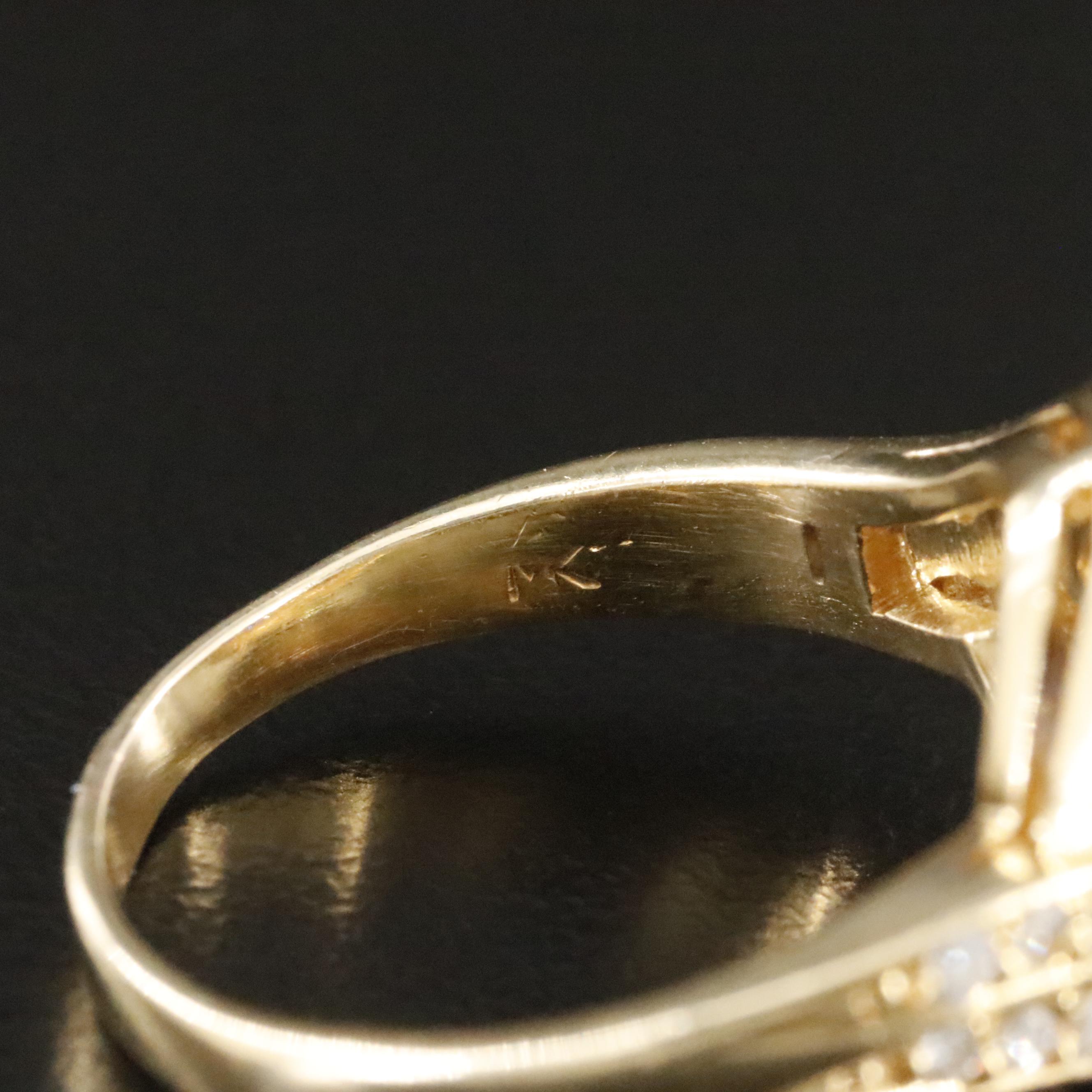 18K Sapphire and Diamond Ring