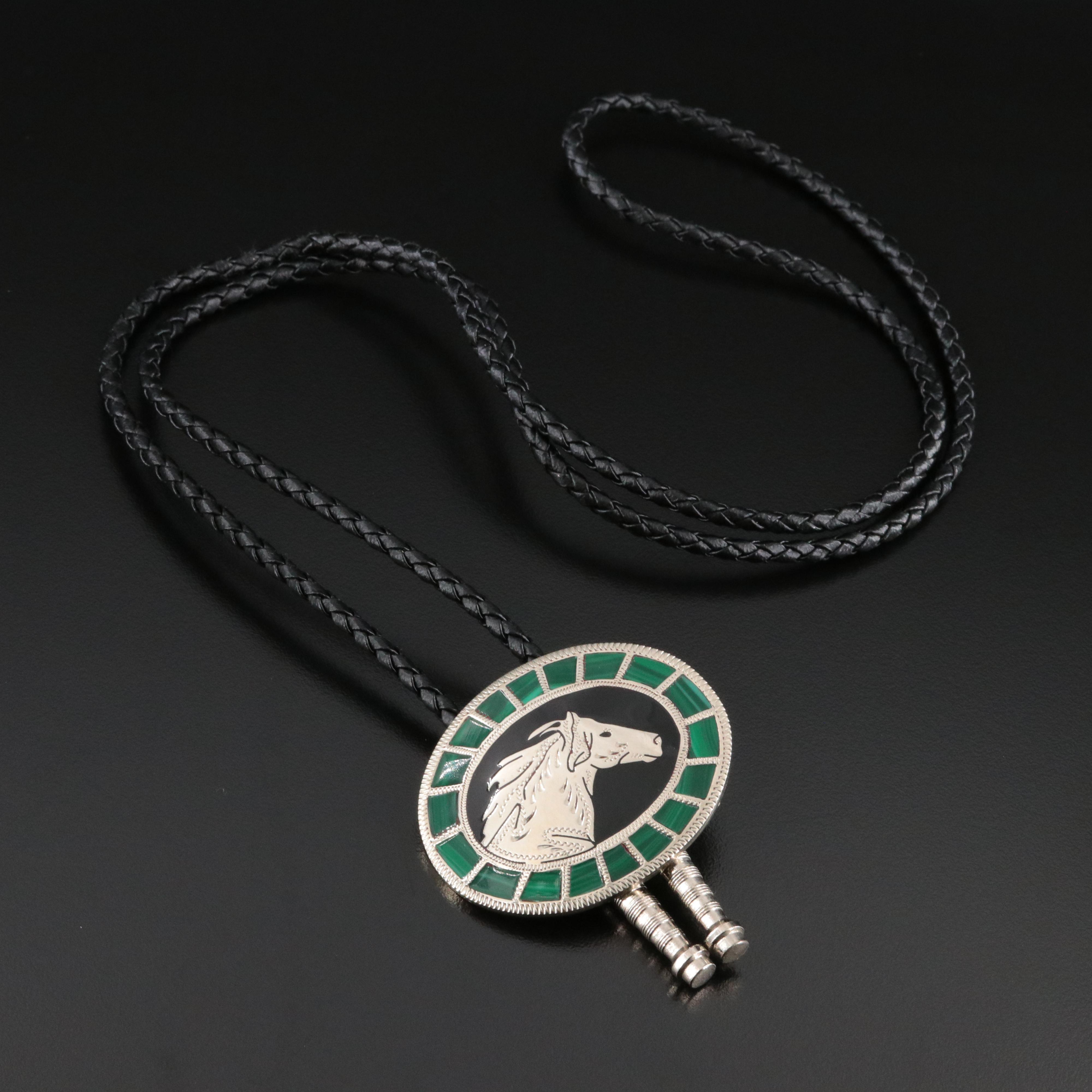 Southwestern Horse Slide Bolo Tie