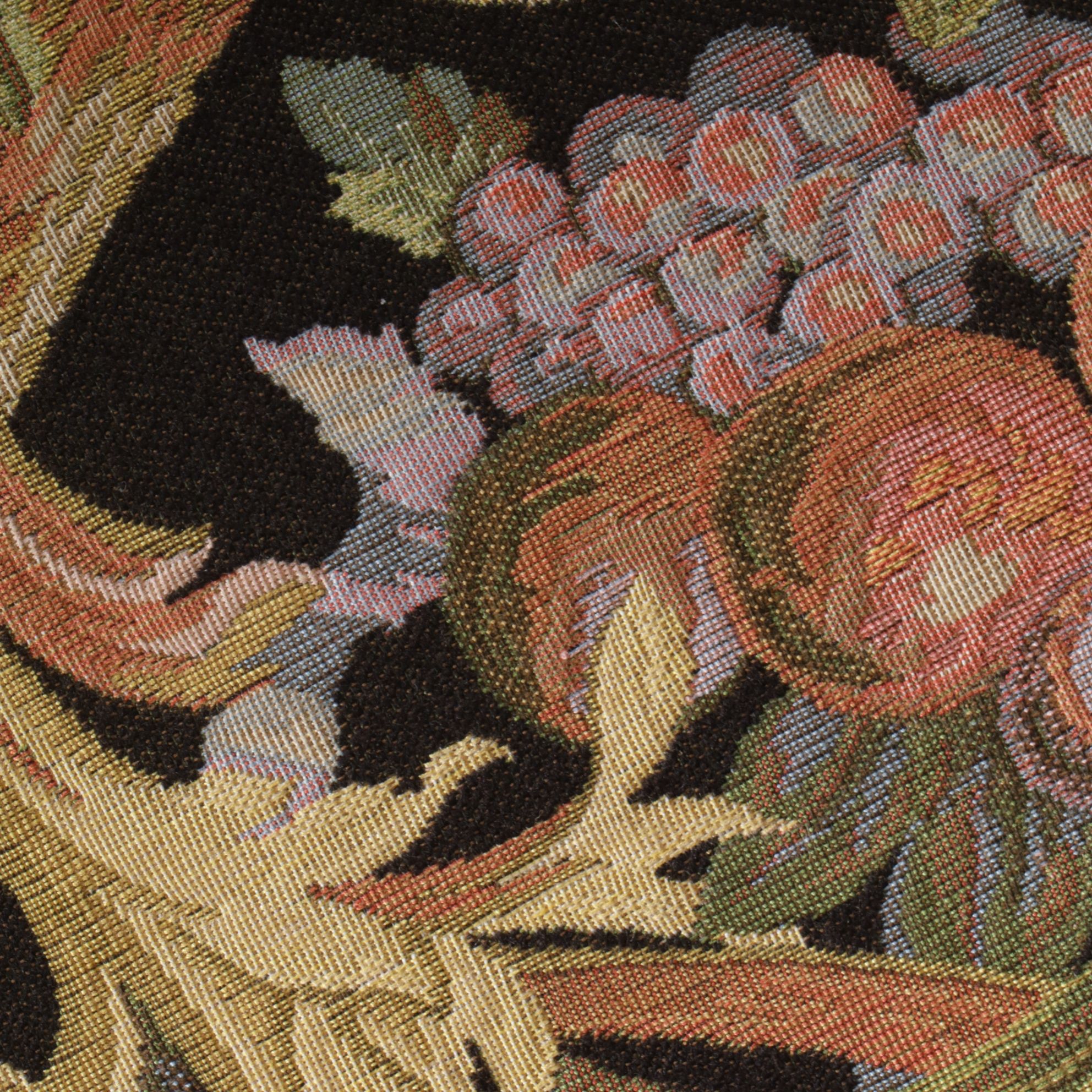 Pair of Queen Anne Style Wing Back Armchairs with Custom Upholstery