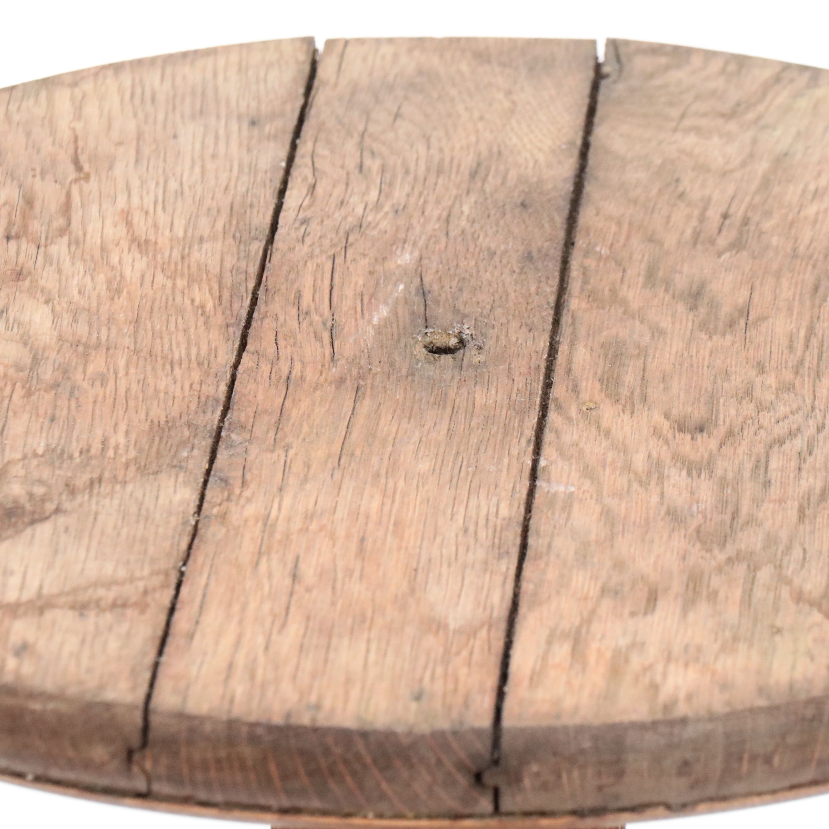 Arts & Crafts Reeded Oak Pedestal