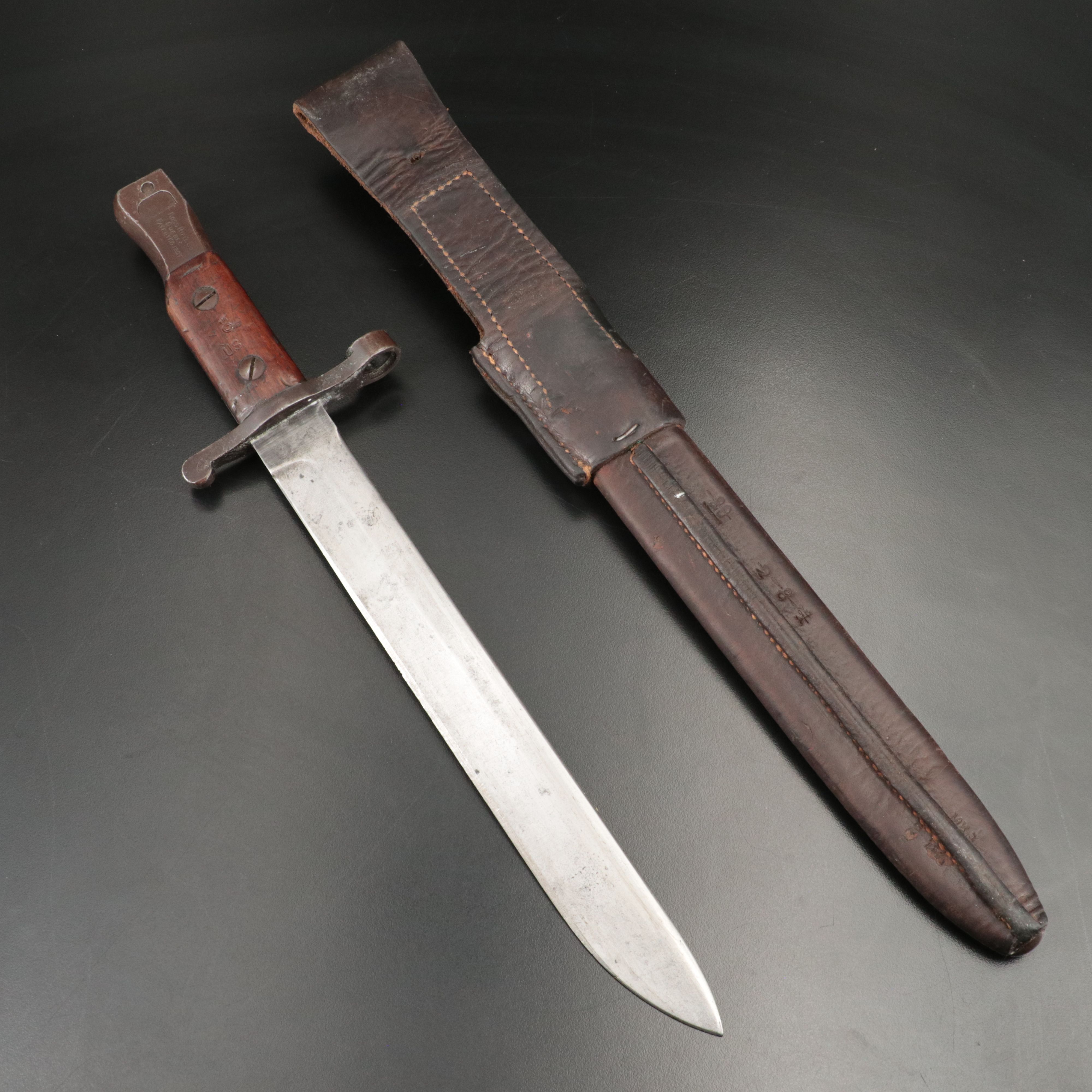 1908 U.S. Ross Rifle Bayonet and Scabbard