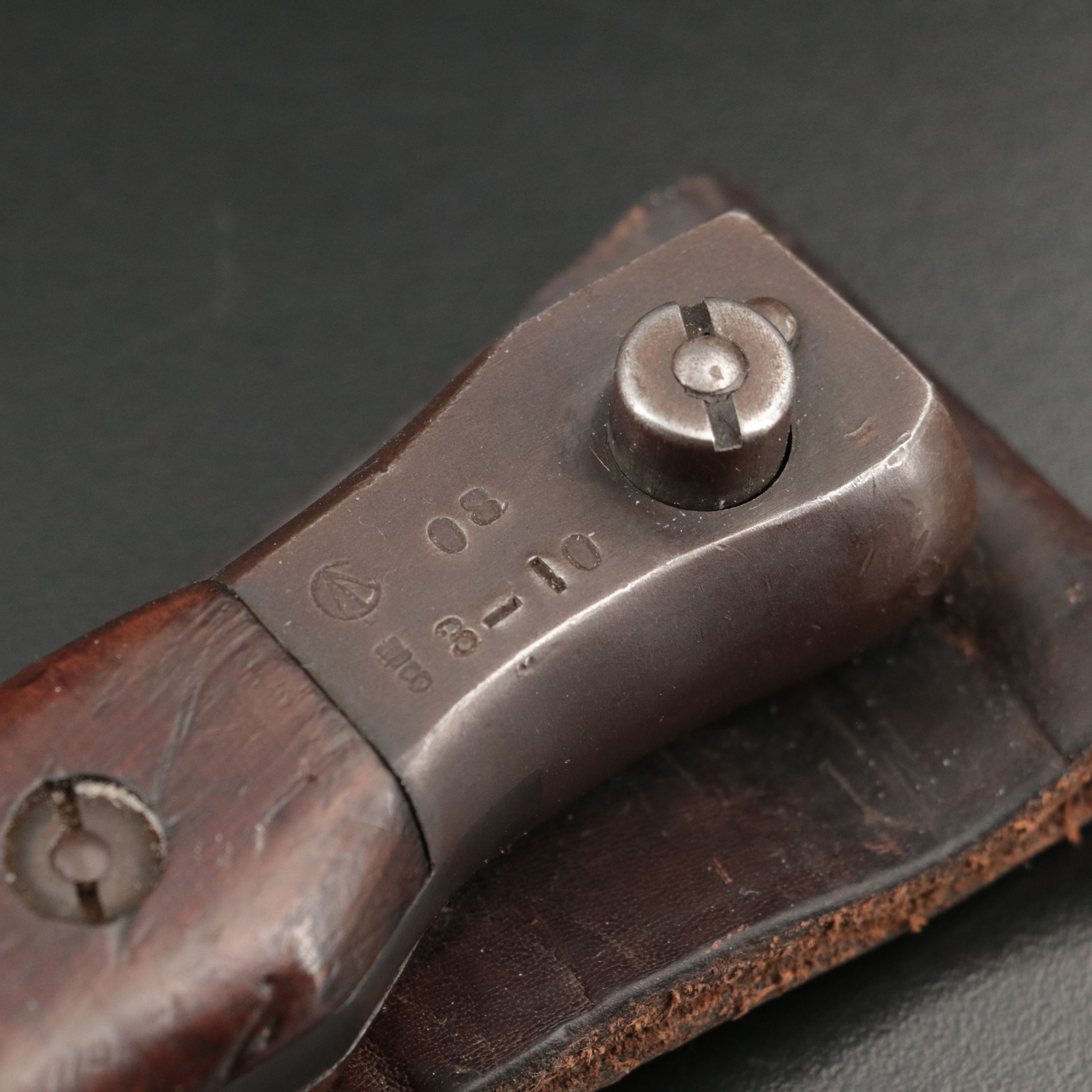 1908 U.S. Ross Rifle Bayonet and Scabbard