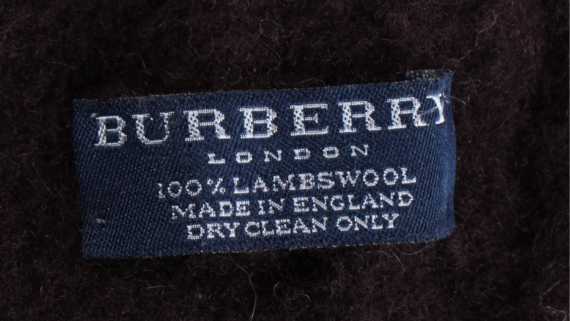 Burberry Brown Plaid Wool Blanket