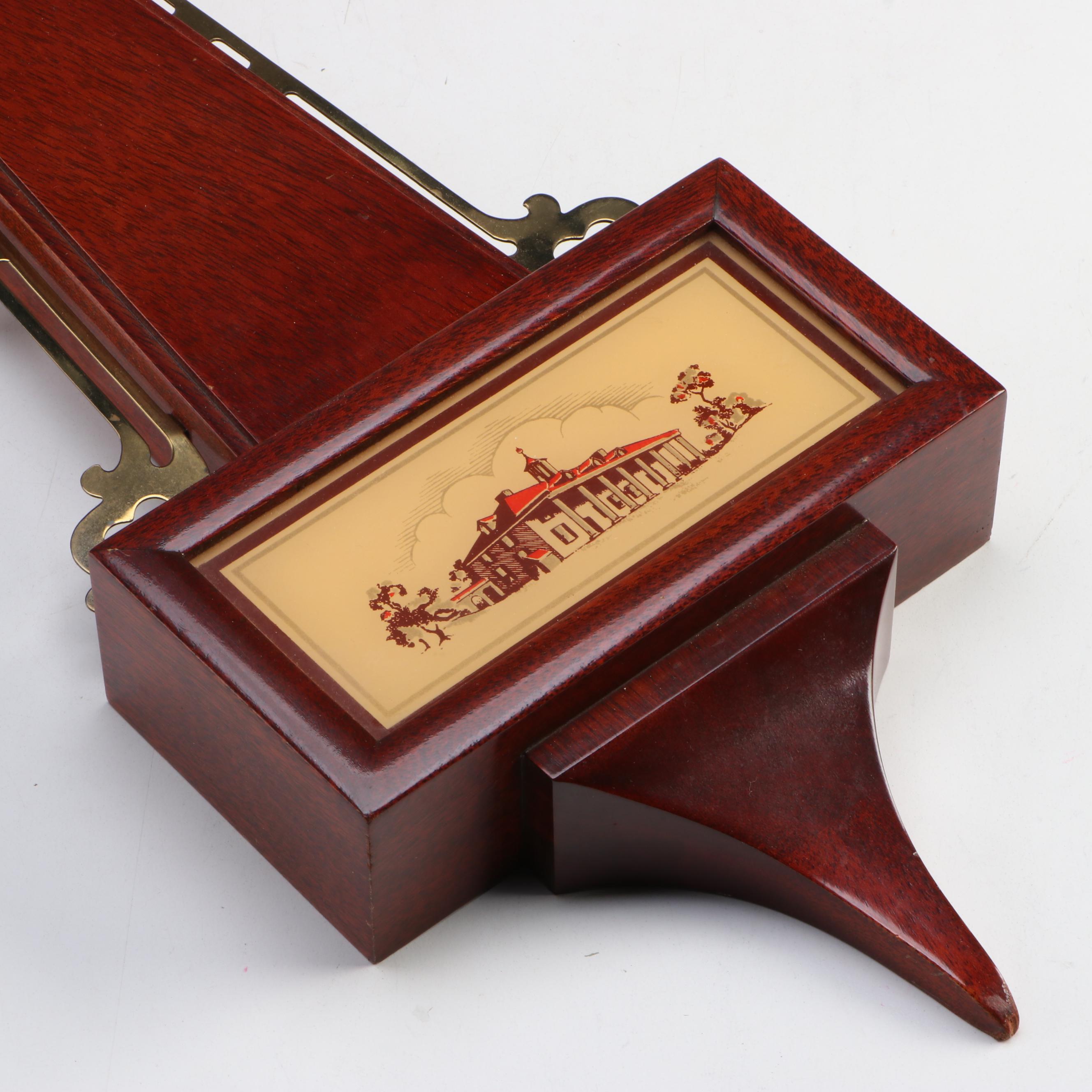 Daneker Federal Style Wooden Banjo Clock, 20th Century