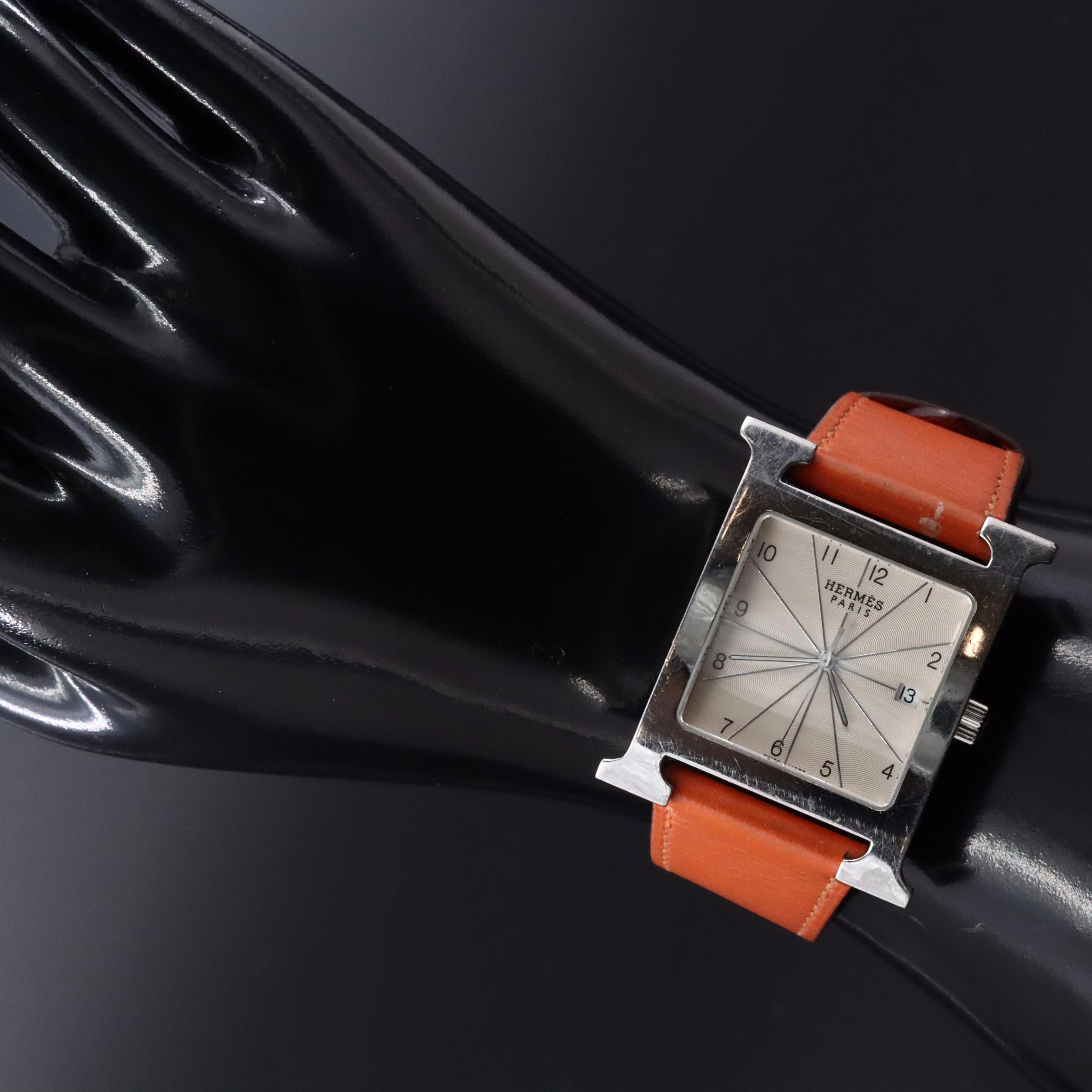 Hermès Heure H Swiss Stainless Steel Watch # HH1-810