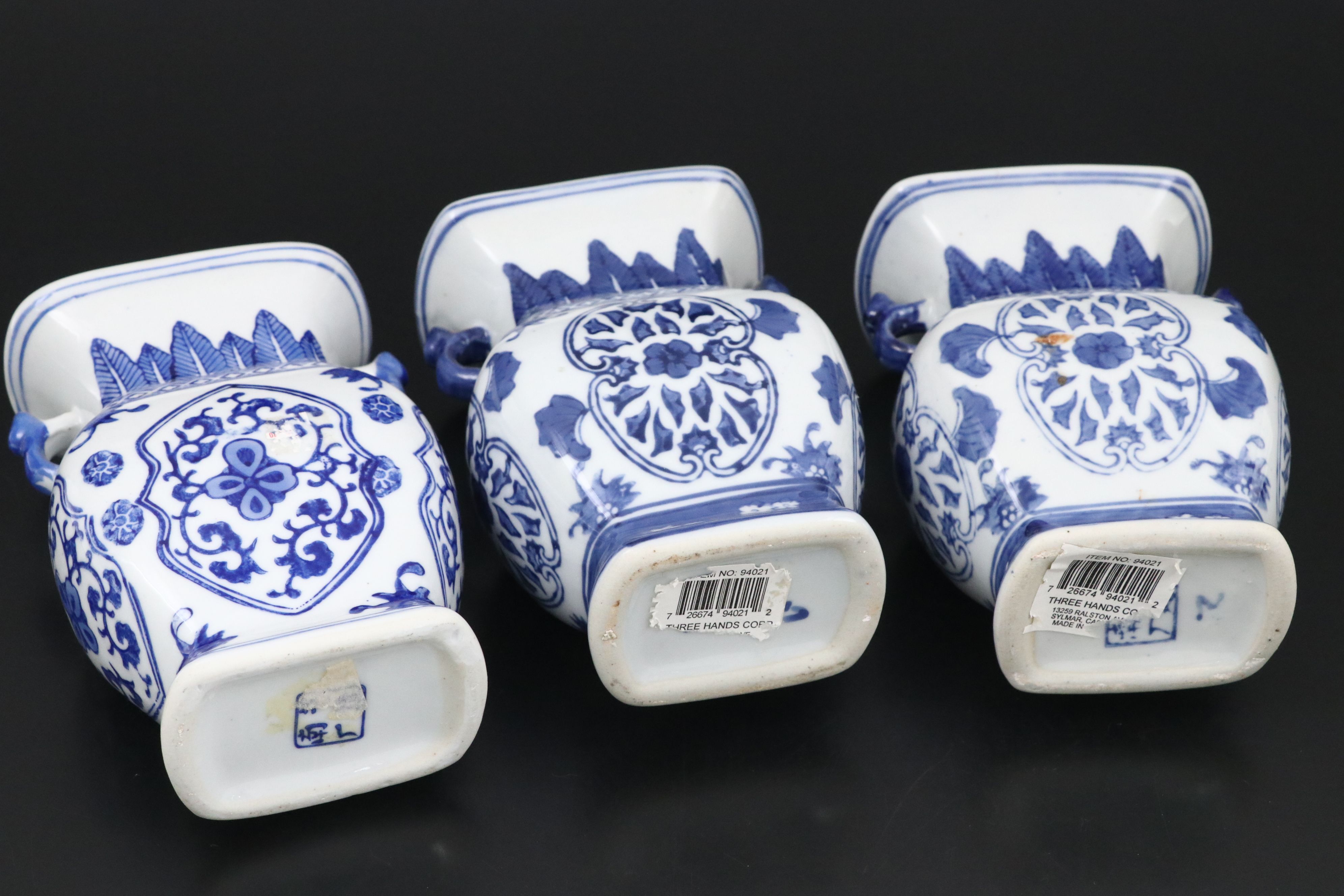 Baum and Bros with Other Blue and White Porcelain Vases