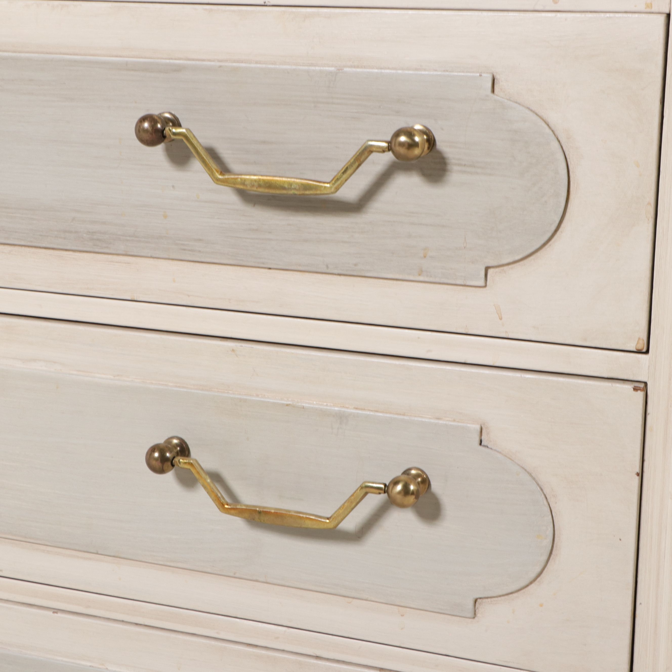 Paint-Decorated Three-Drawer Chest