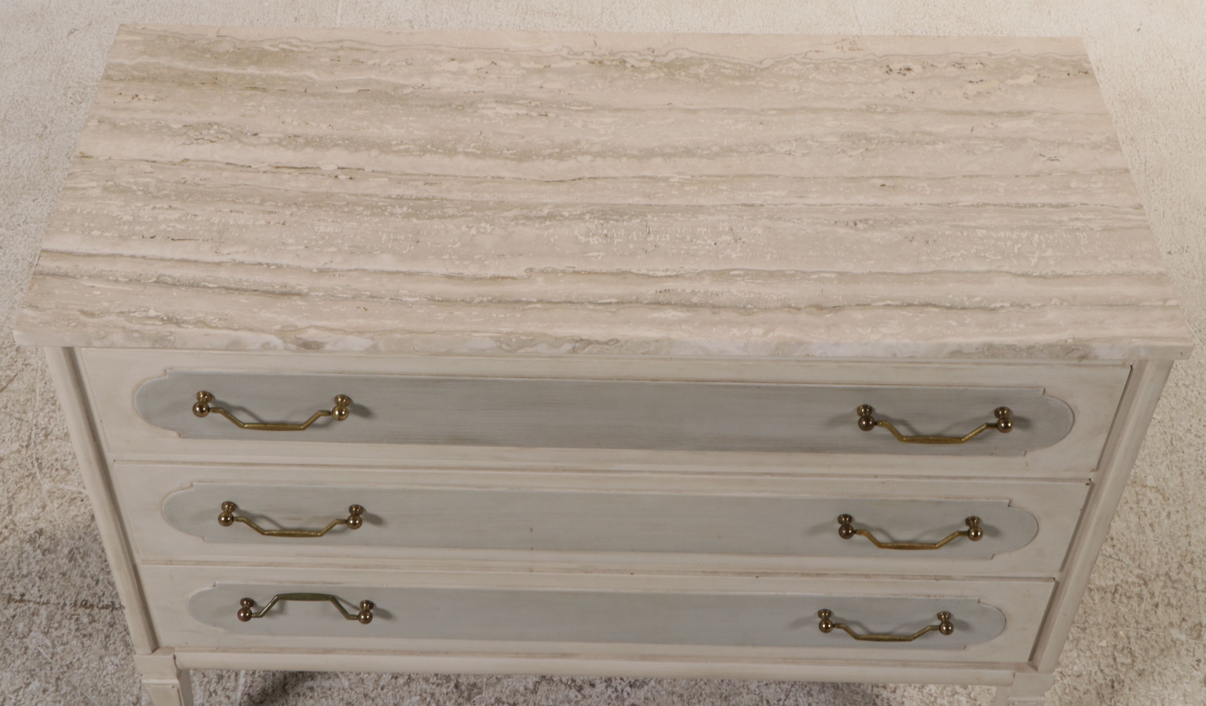 Paint-Decorated Three-Drawer Chest