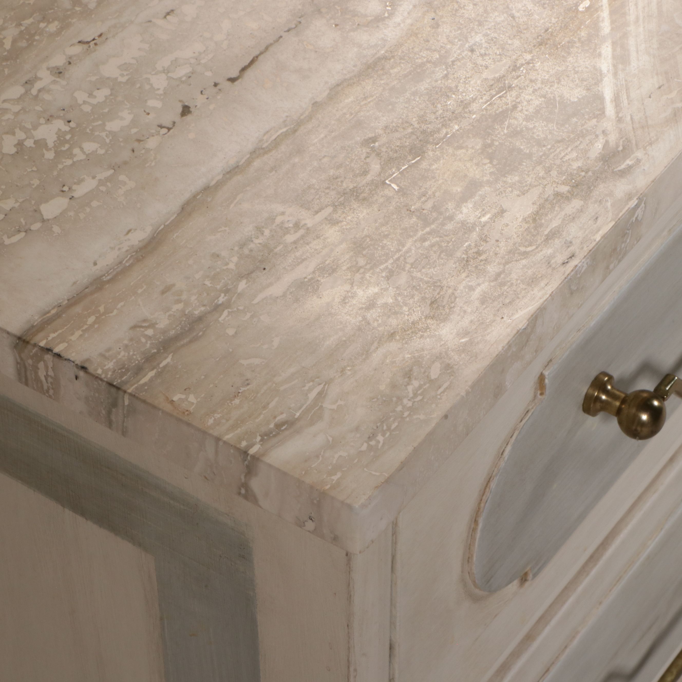 Paint-Decorated Three-Drawer Chest