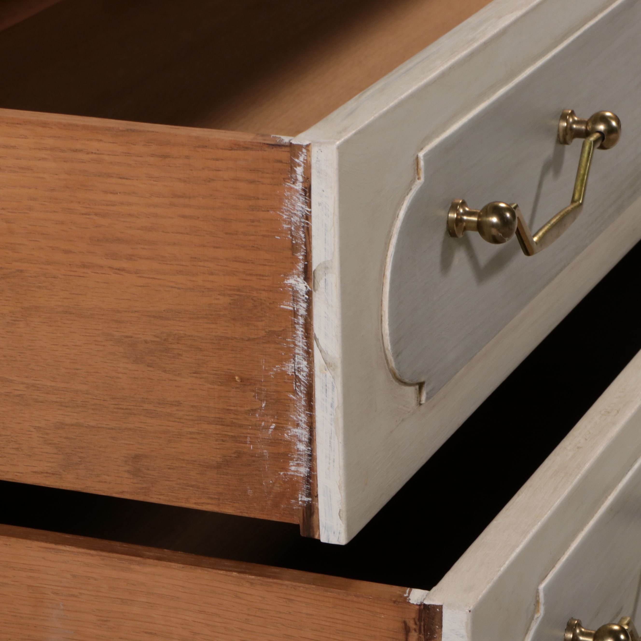 Paint-Decorated Three-Drawer Chest