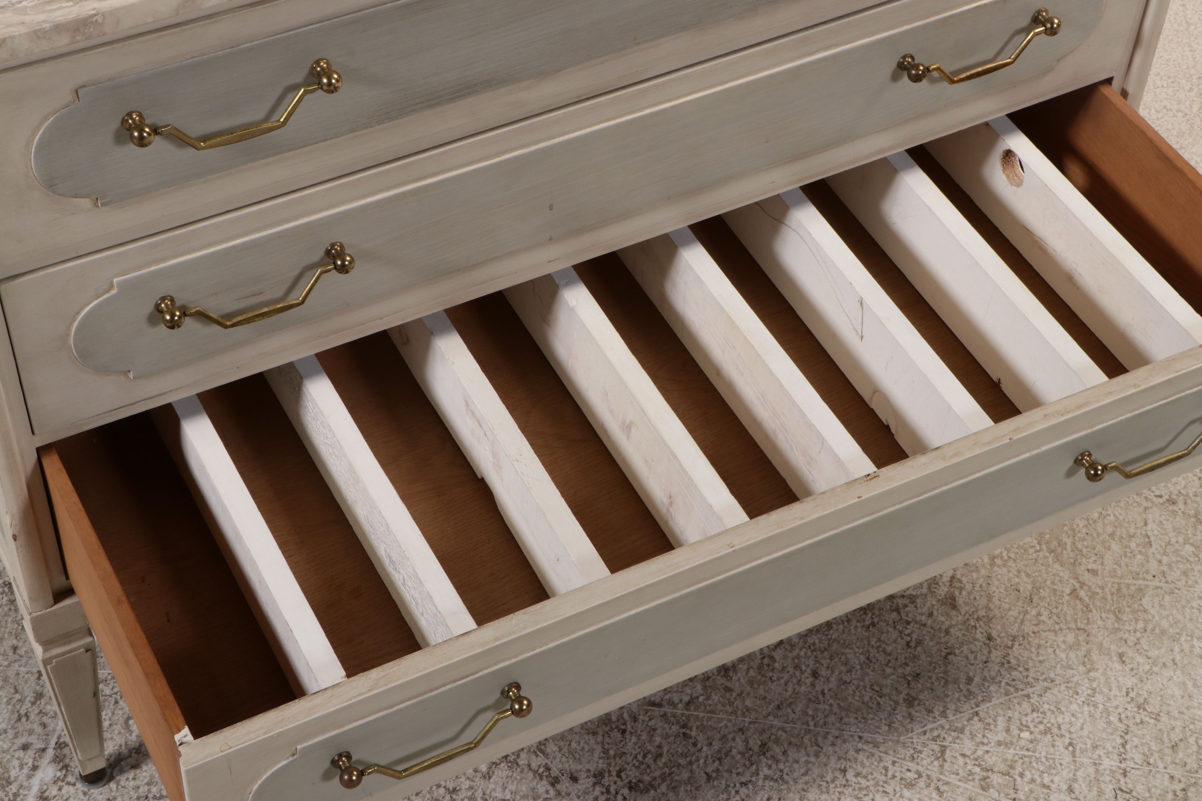 Paint-Decorated Three-Drawer Chest