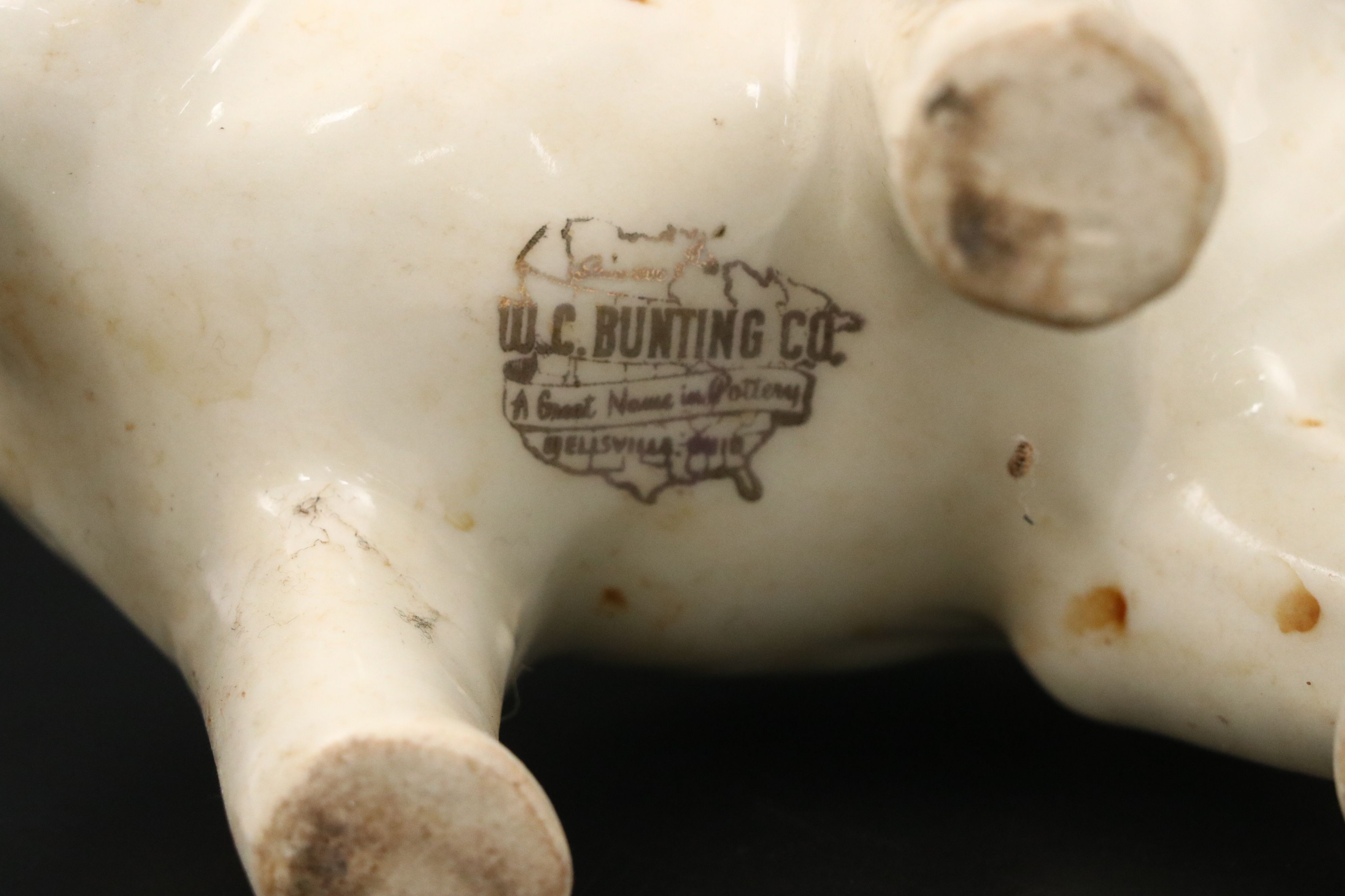 W. C. Bunting Co. and Other Ceramic Elephant Planters and Pitcher