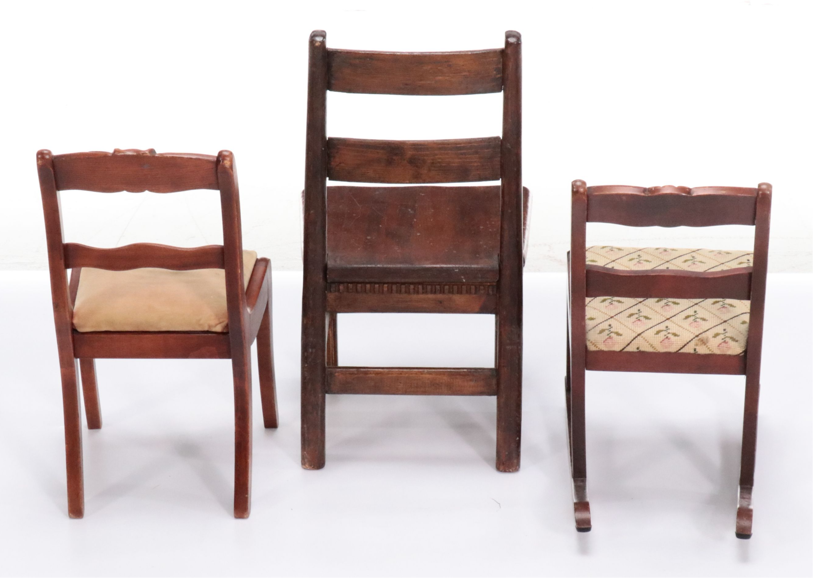 Victorian Children's Chairs with Needlepoint Seats and More