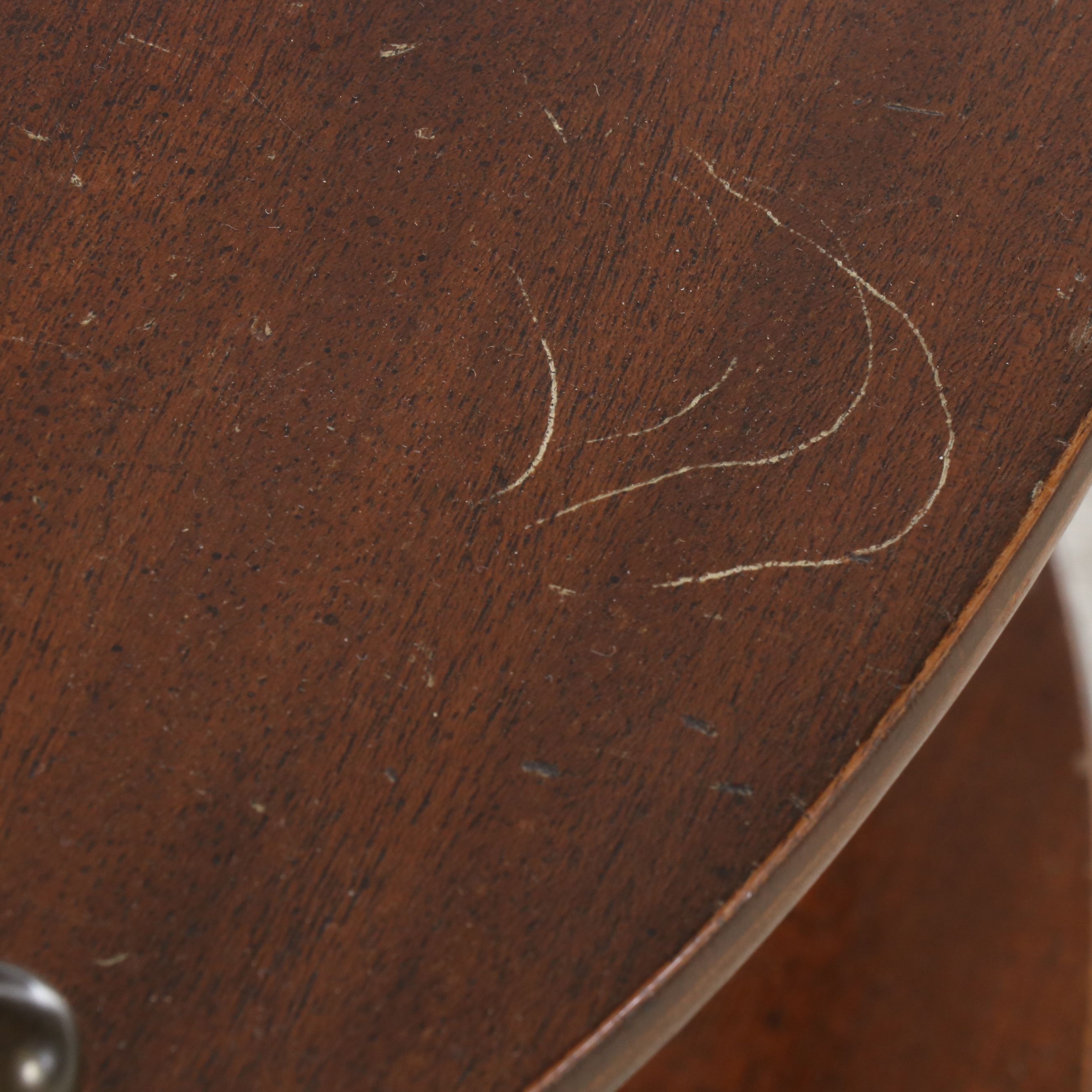 Victorian Style Three-Tiered Mahogany Side Table