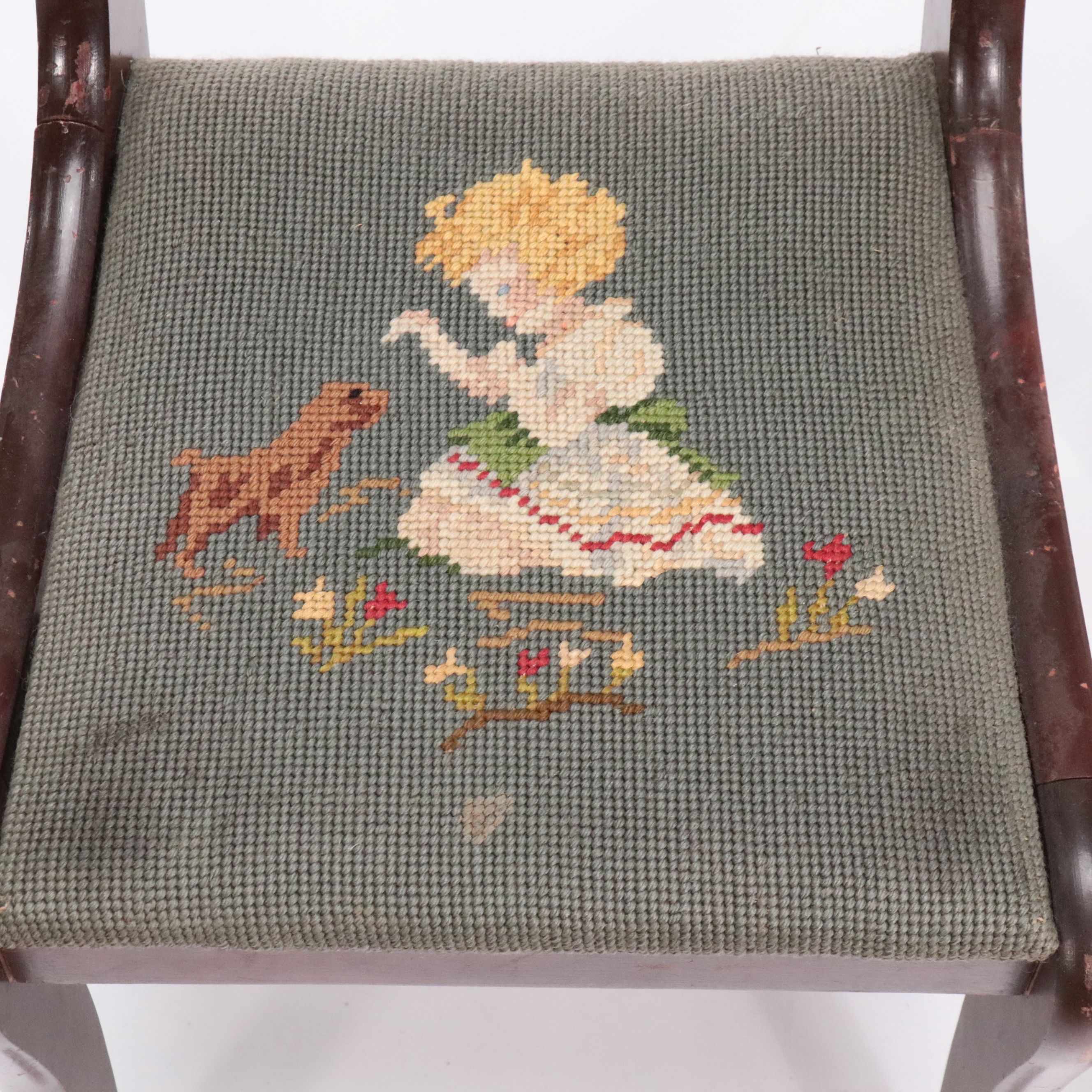 Victorian Children's Chairs with Needlepoint Seats and More