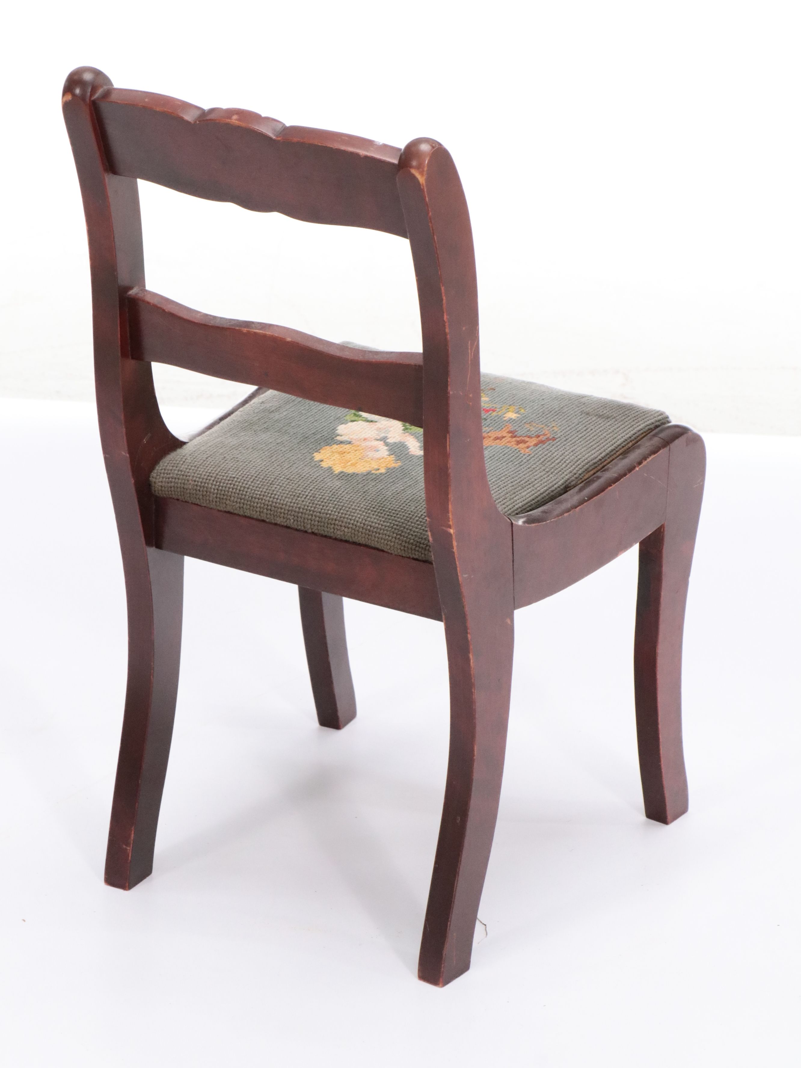 Victorian Children's Chairs with Needlepoint Seats and More