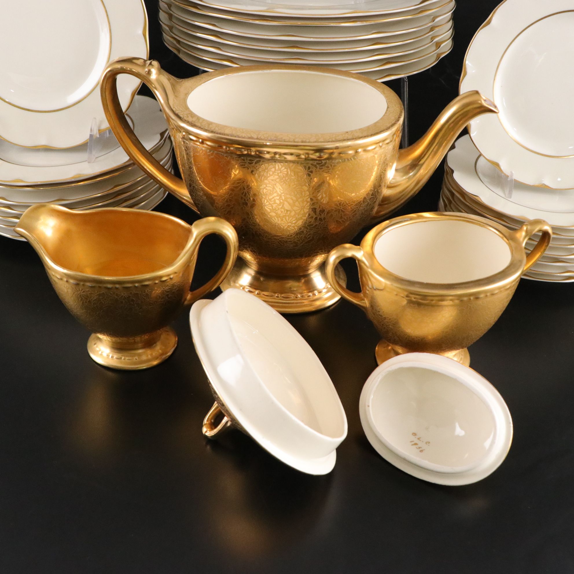 Theodore Haviland "Concorde" Dinnerware with Homer Laughlin Coffee Set & Extras