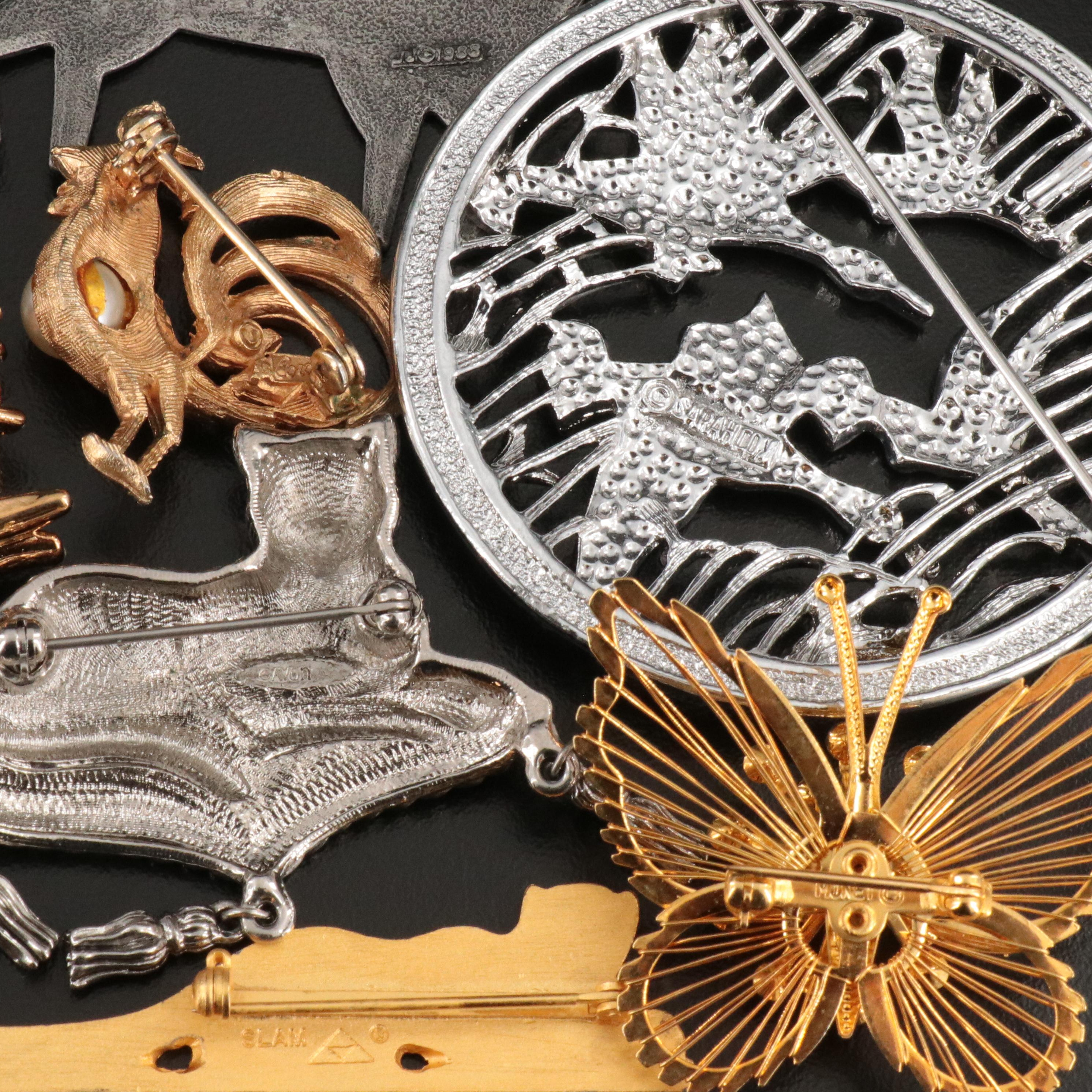 1940s Coro Carousel Featured in Vintage Brooch Collection