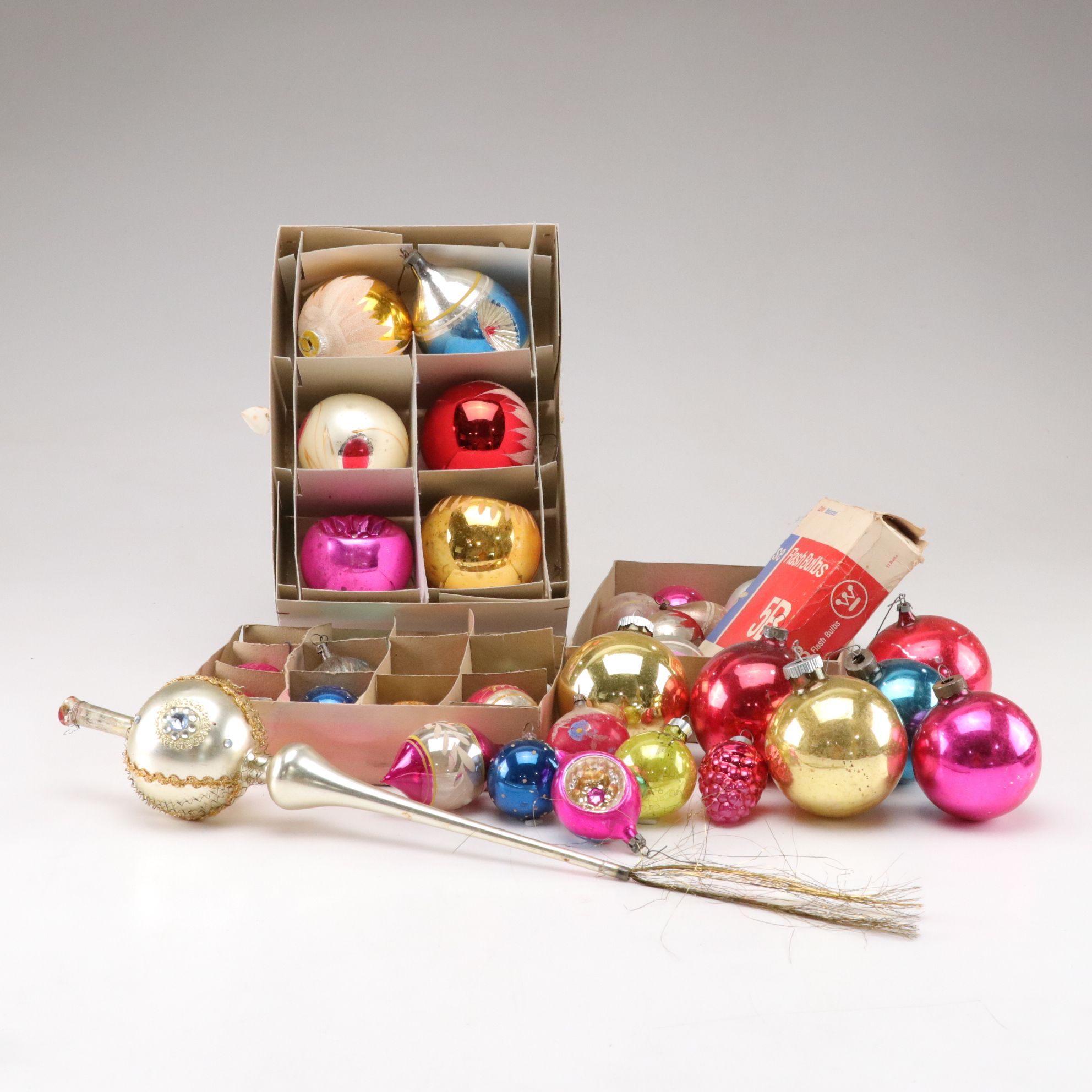 Mid-Century Glass Christmas Ornament Collections
