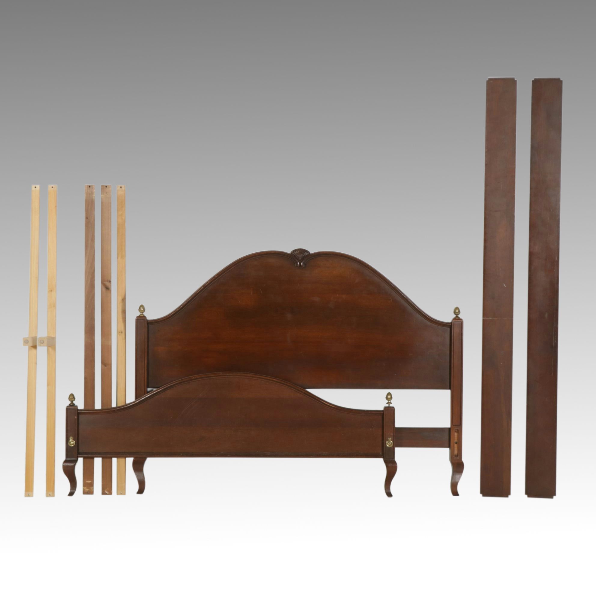 Ethan Allen French Provincial Style Cherry Queen Size Bed Frame