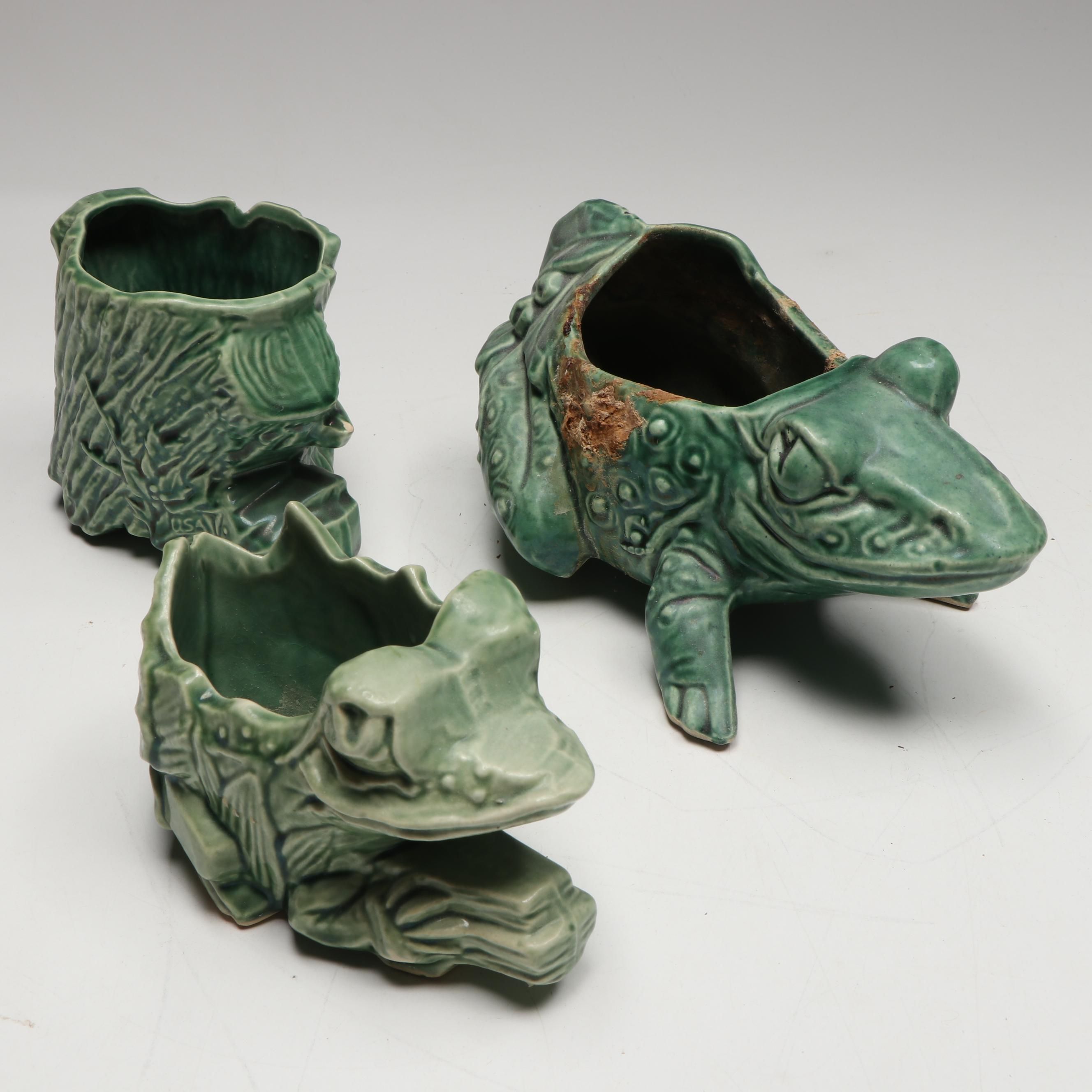 McCoy Pottery and Other Ceramic Frog Planters