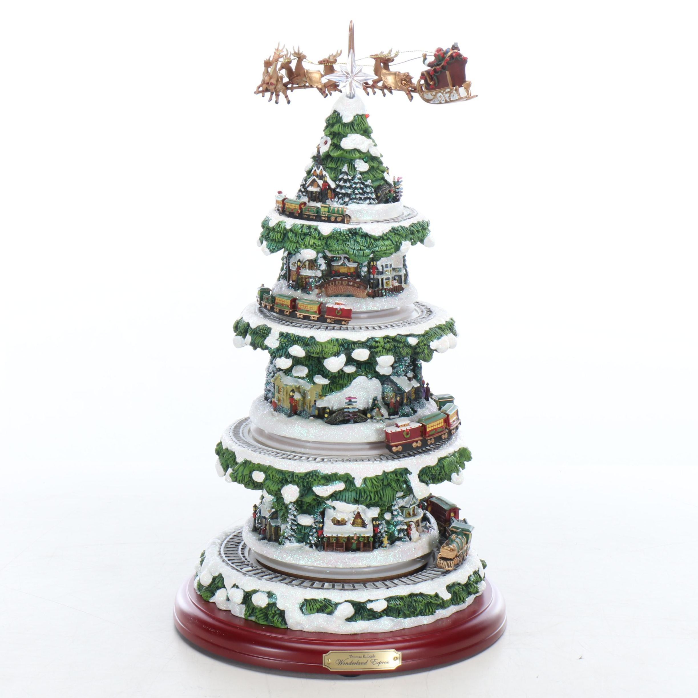 Hawthorne Village Thomas Kinkade's Wonderland Express Christmas Tree
