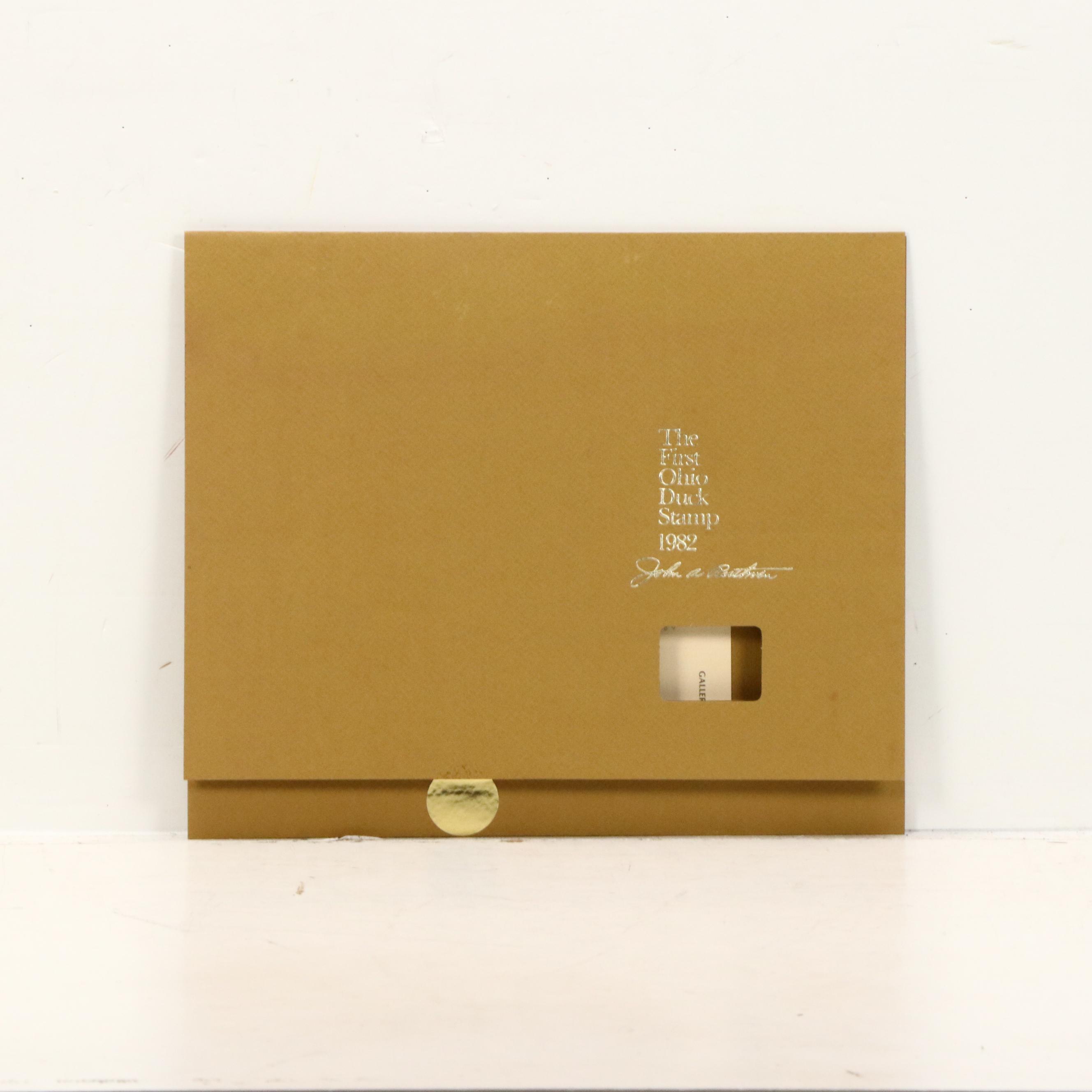 John A. Ruthven Offset Lithograph "Wood Duck" Ohio Duck Stamp, 1982