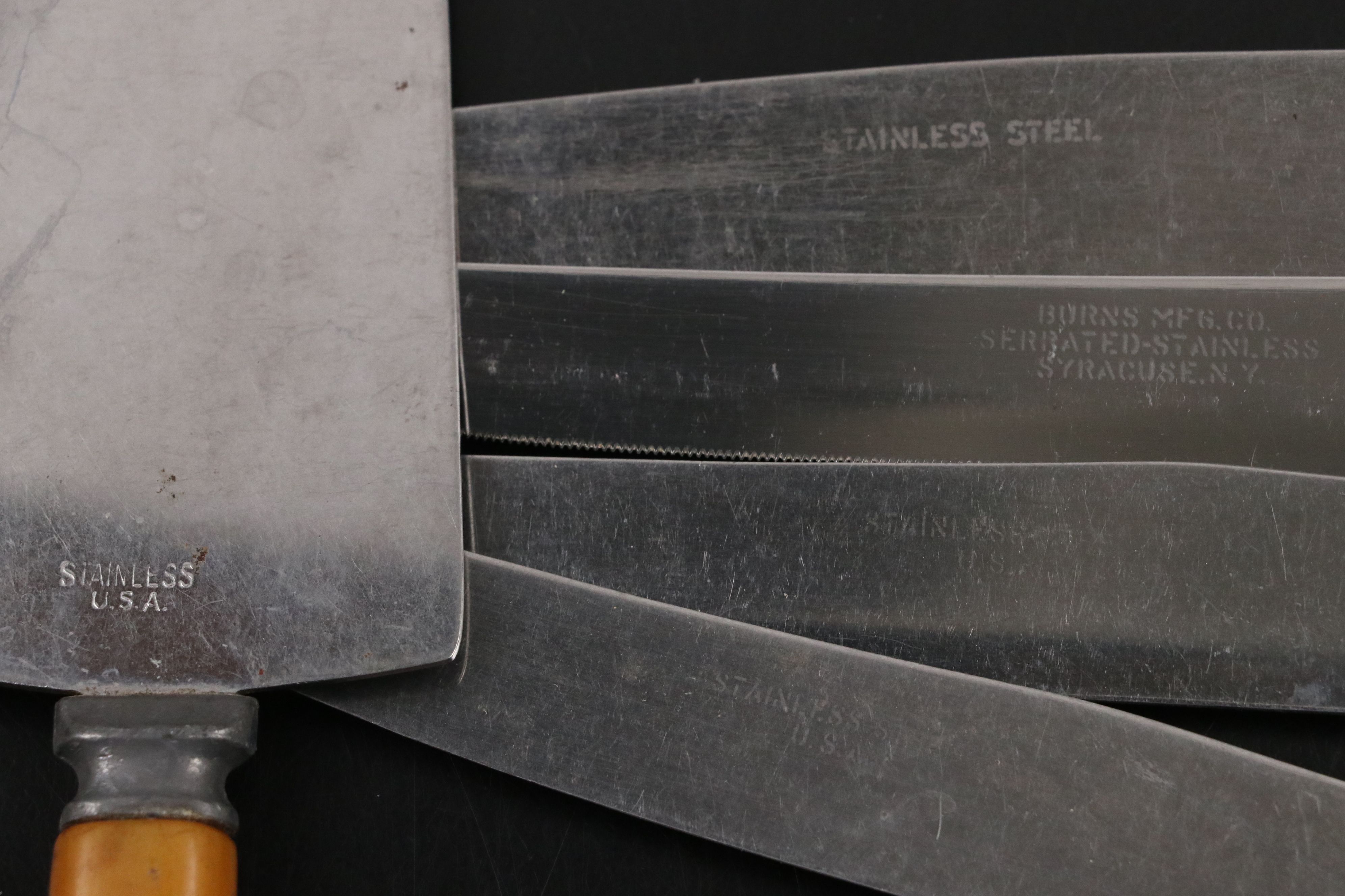 Burns Butterscotch and Other Bakelite Handled Flatware and Serving Utensils