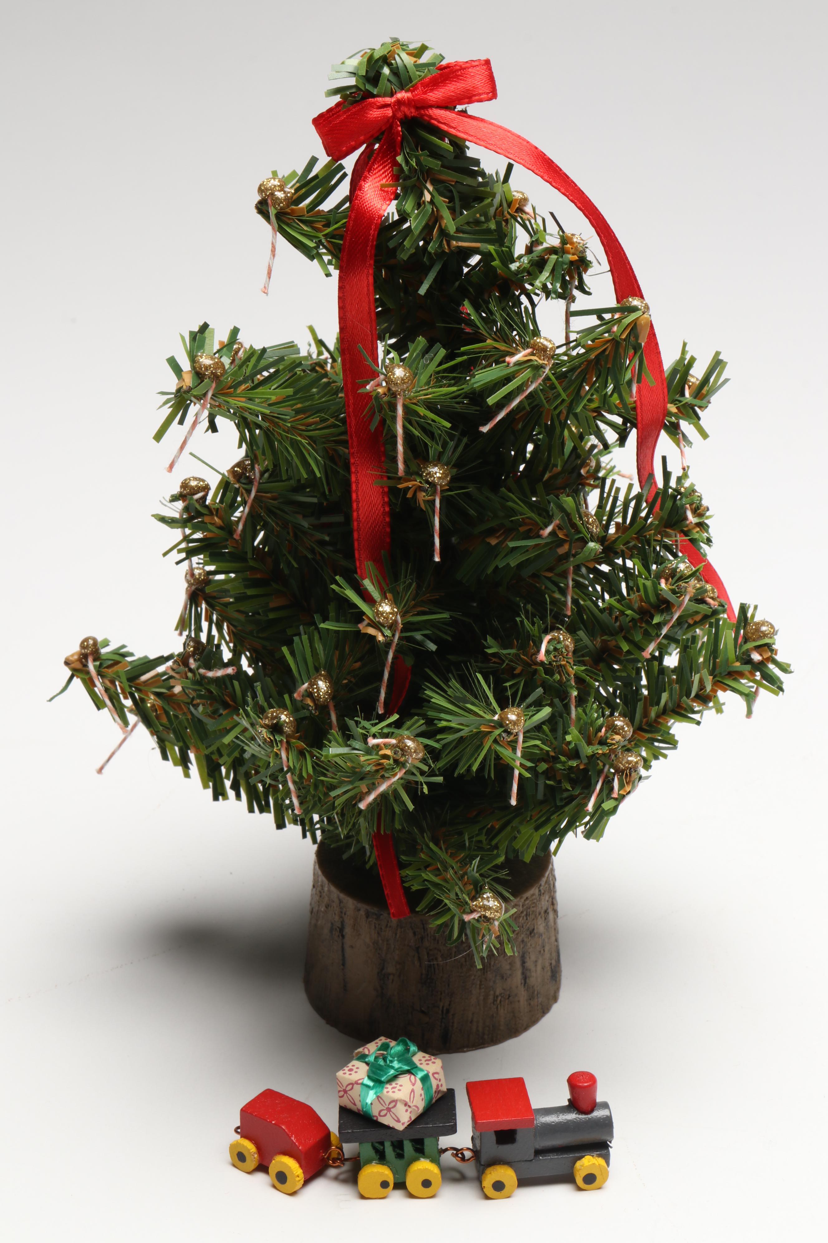 Madame Alexander "Little Huggums" with Other Christmas Dolls and Accessories