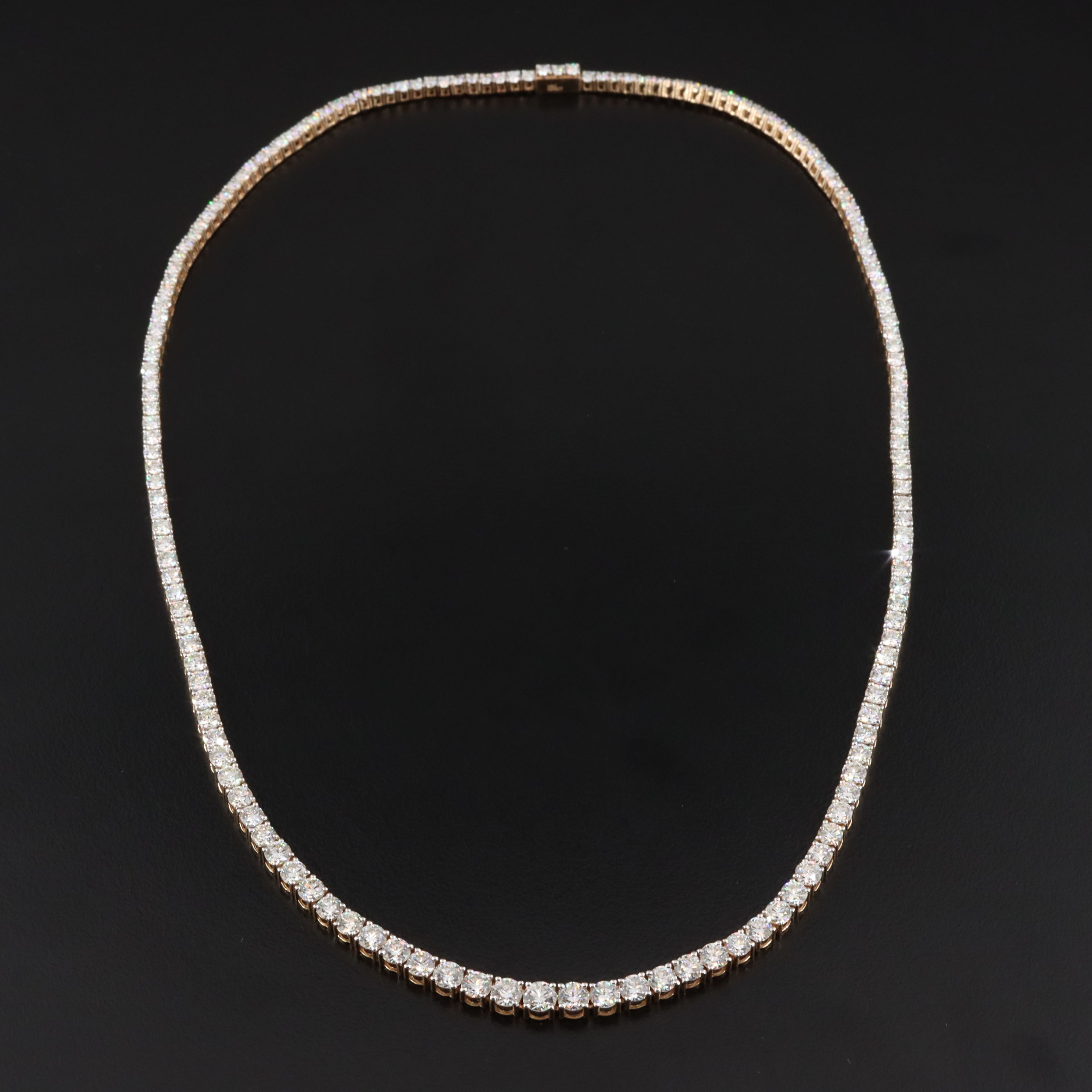 14K 10.08 CTW Diamond Riviera Necklace