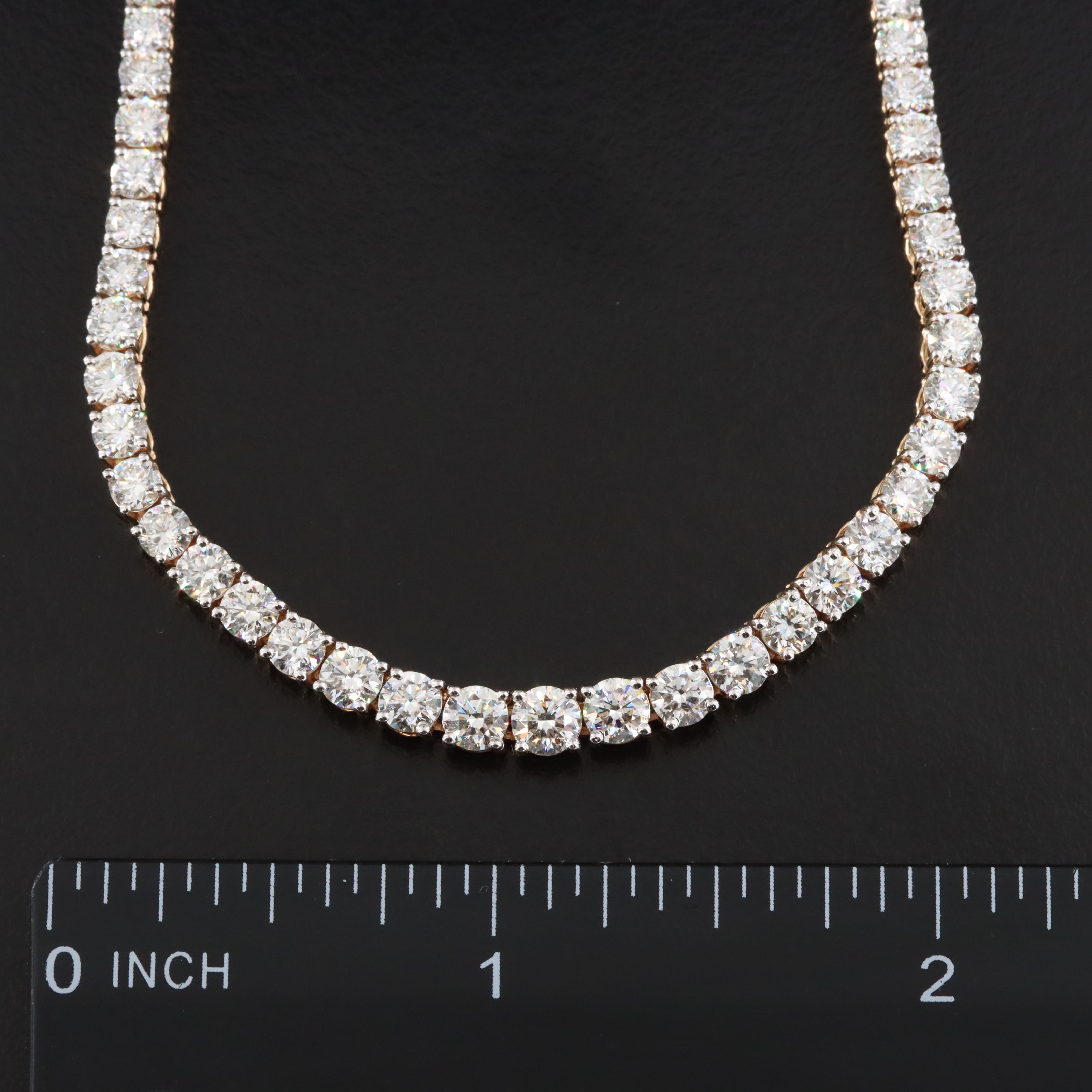 14K 10.08 CTW Diamond Riviera Necklace