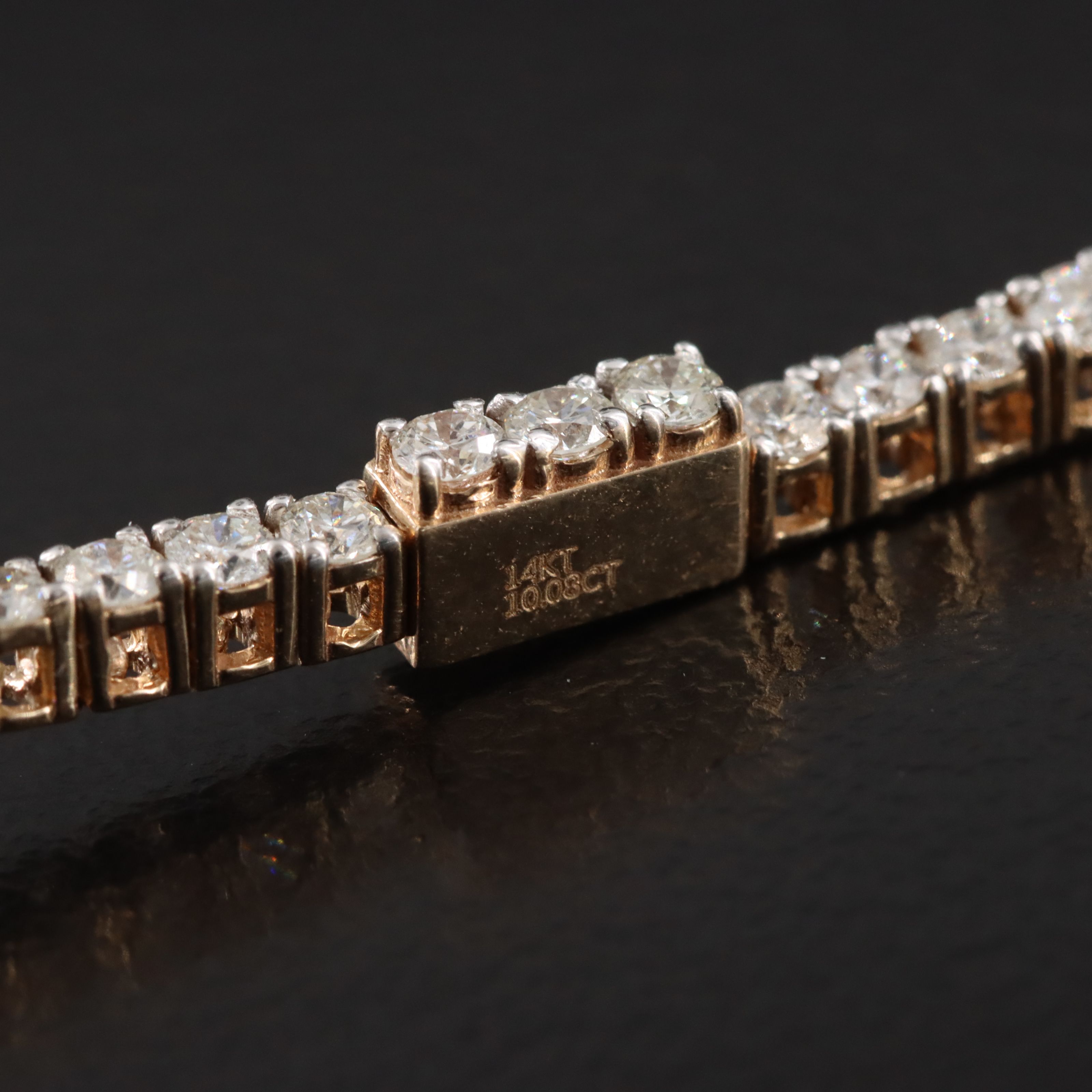 14K 10.08 CTW Diamond Riviera Necklace