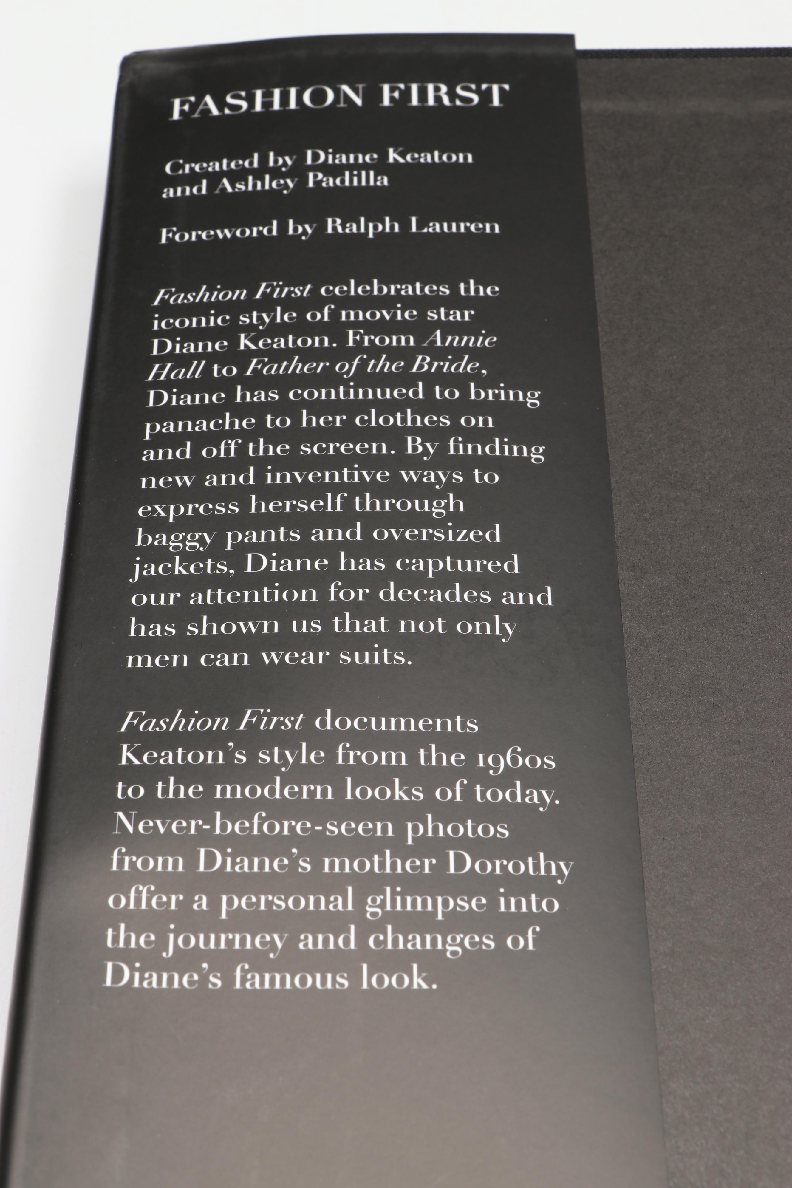 Signed First Edition "Fashion First" by Diane Keaton, 2024