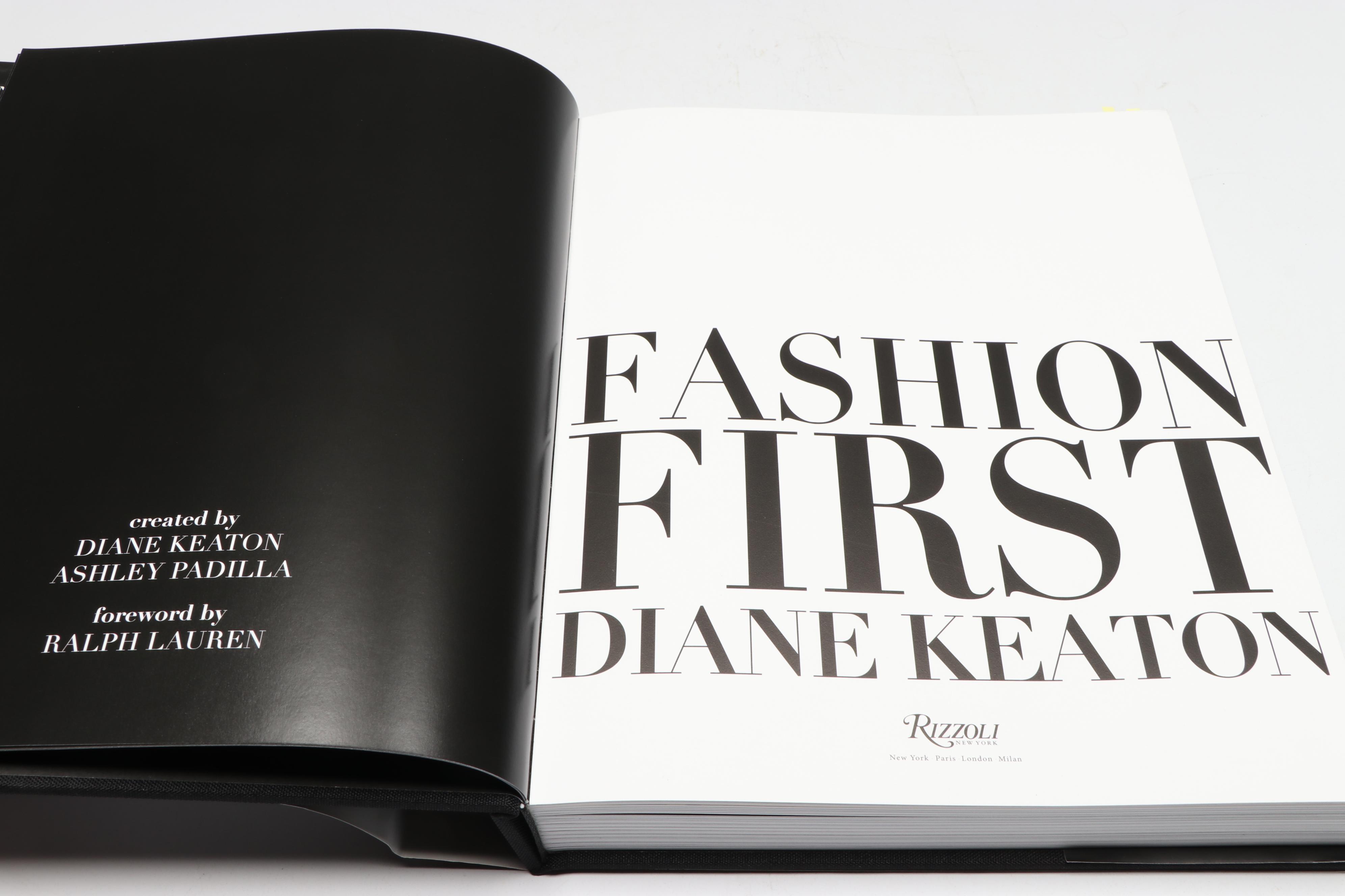 Signed First Edition "Fashion First" by Diane Keaton, 2024