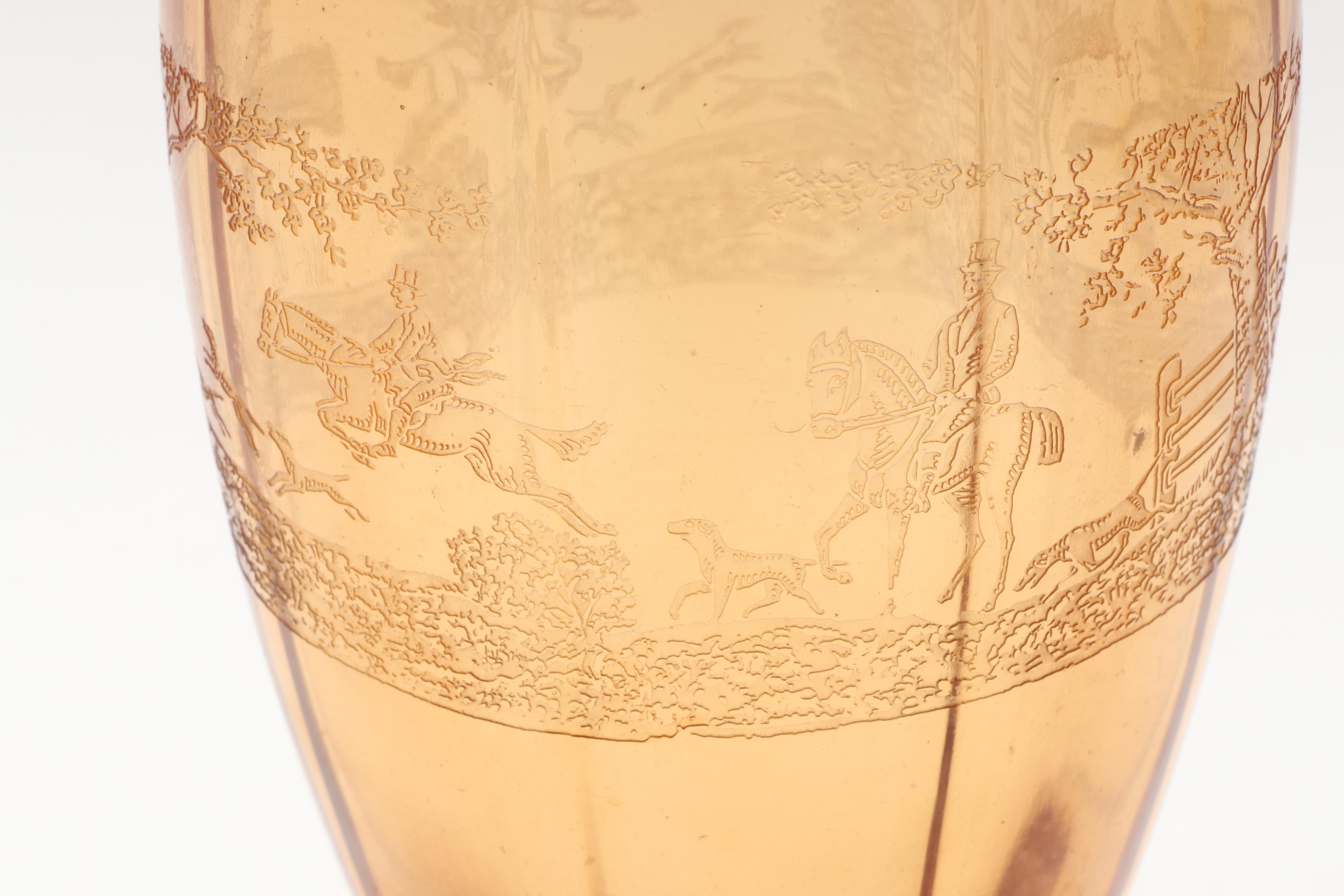 Murano Glass Elephant Stem Martini Glass with Other Tumblers and Cocktail Shaker